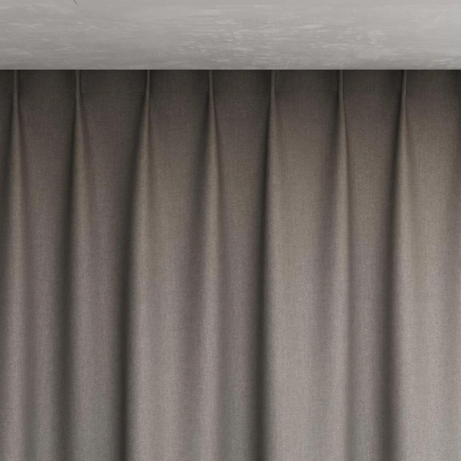 Top view of Cushy Limestone, pinch pleat