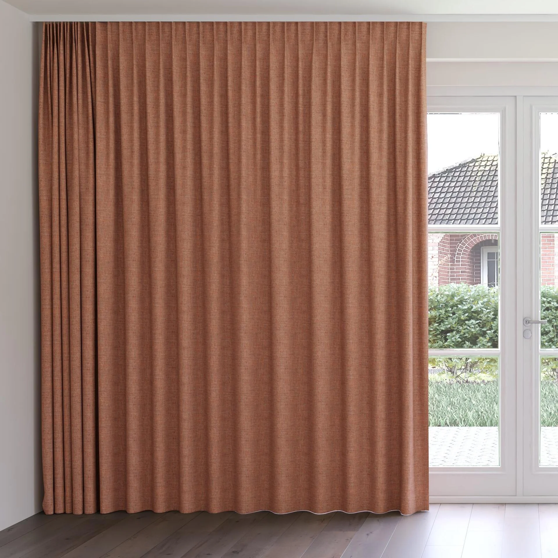 Front view of Dryland Sierra, on curtain rail