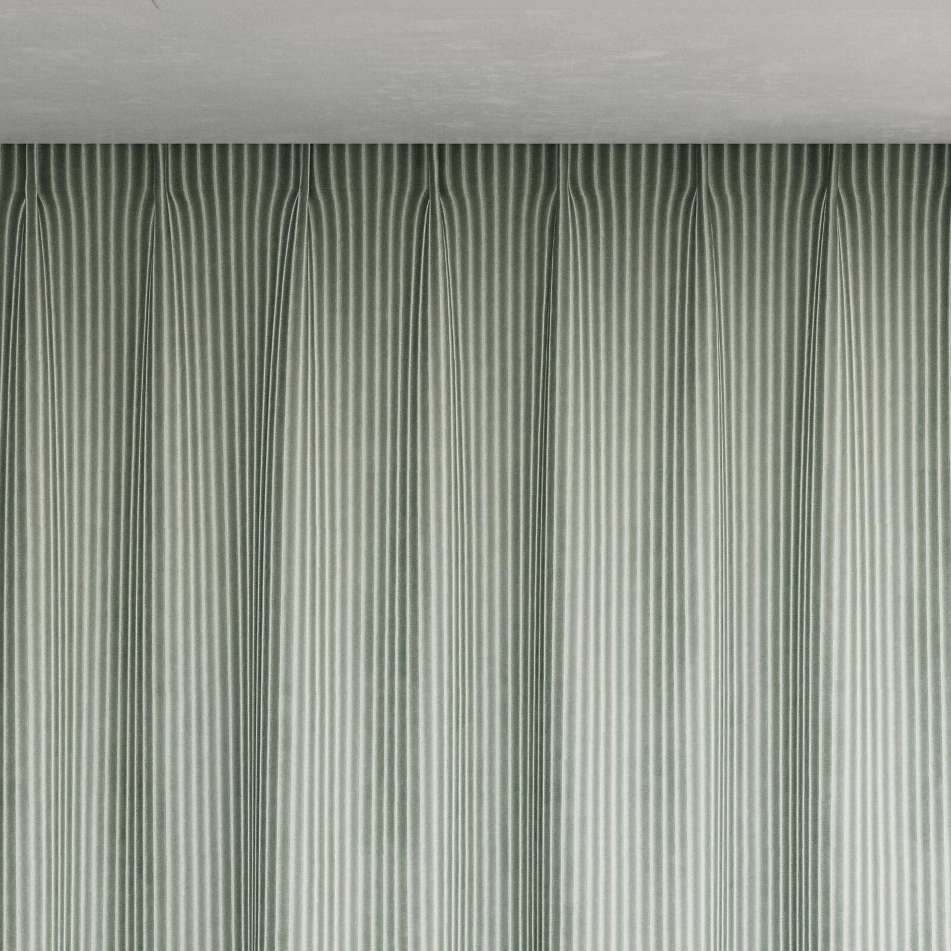 Top view of Embrace Mint, pinch pleat