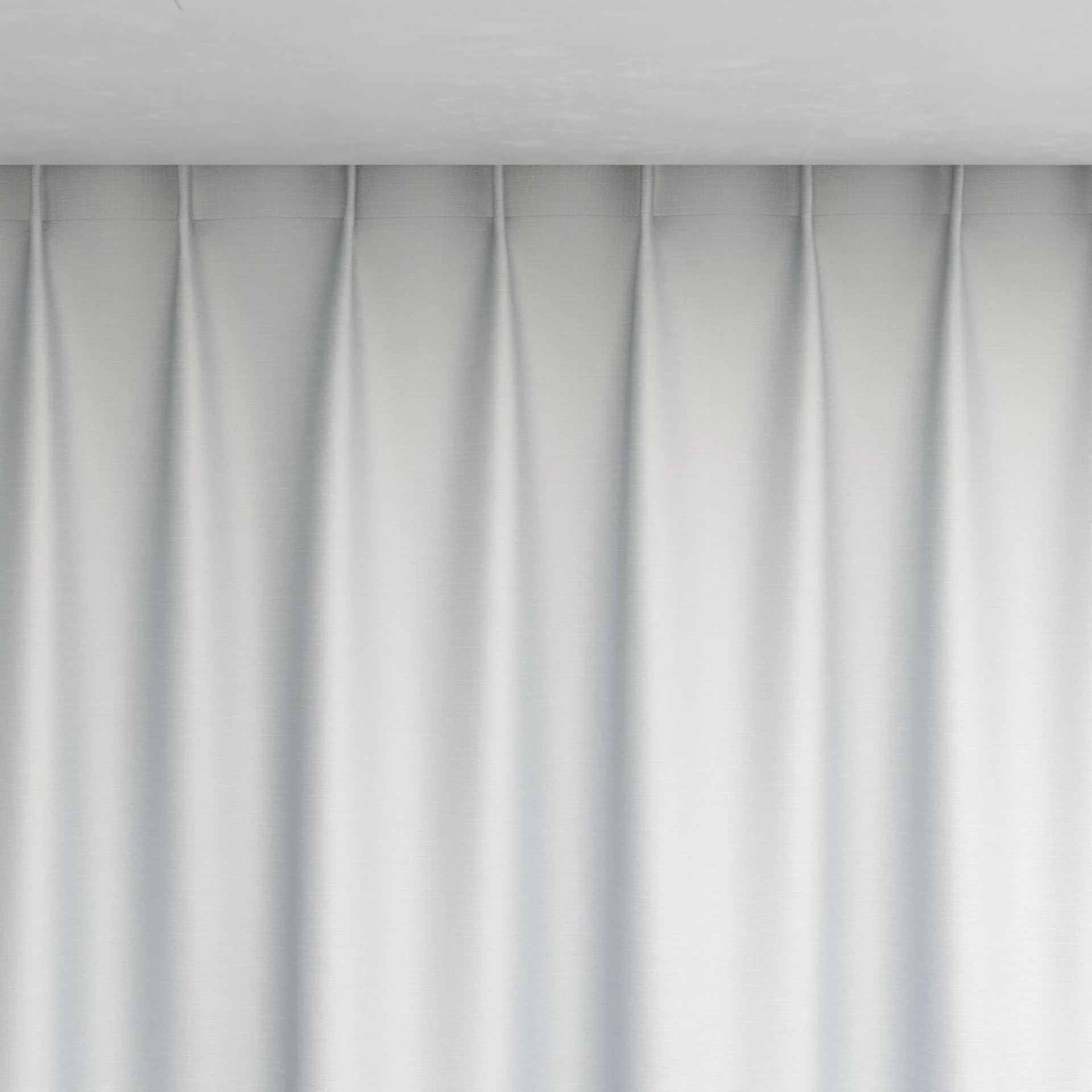 Top view of Stallion 2 Blackout White, pinch pleat