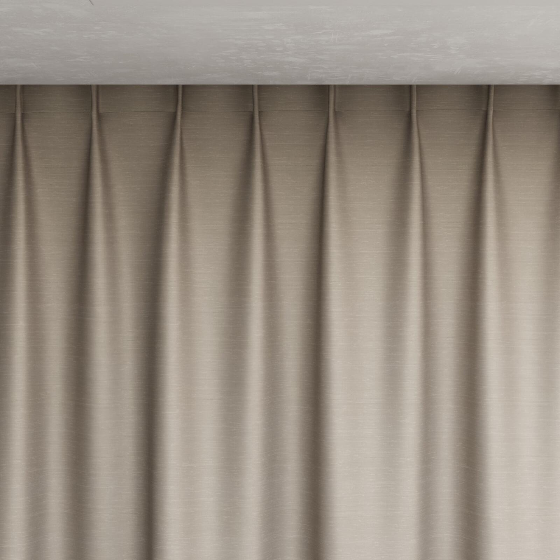 Top view of Silky Limestone, pinch pleat