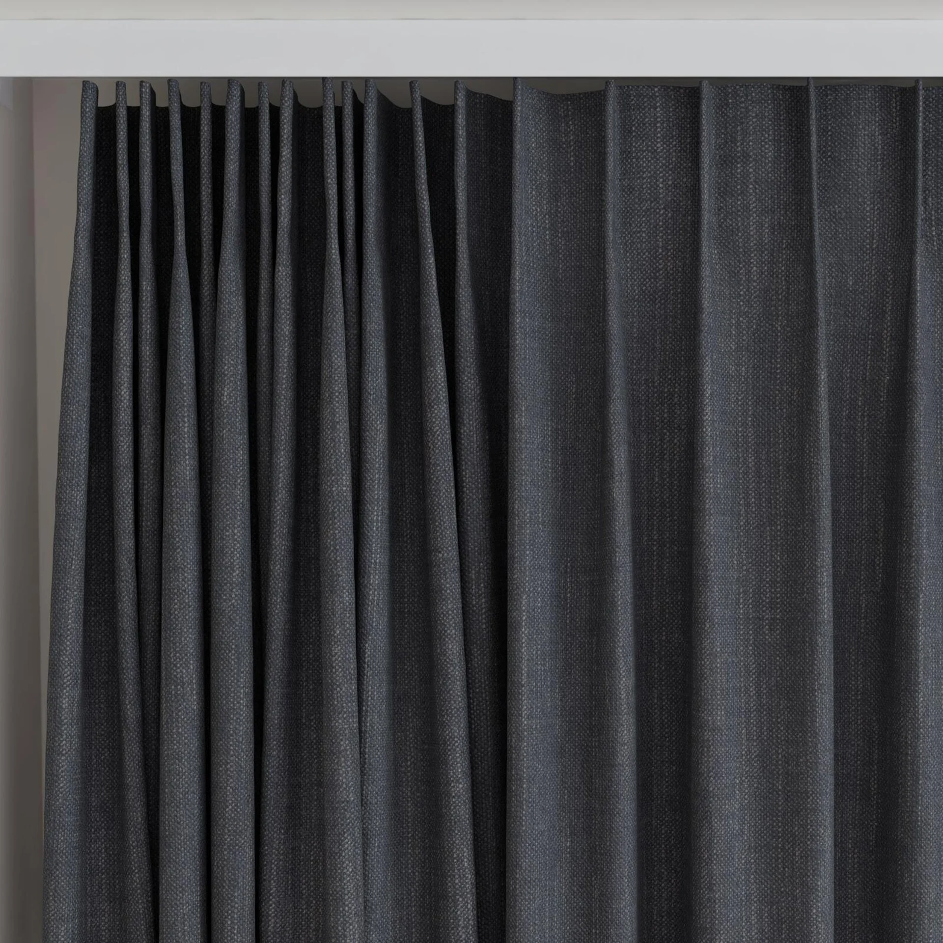 Top view of Planet Pewter, on curtain rail