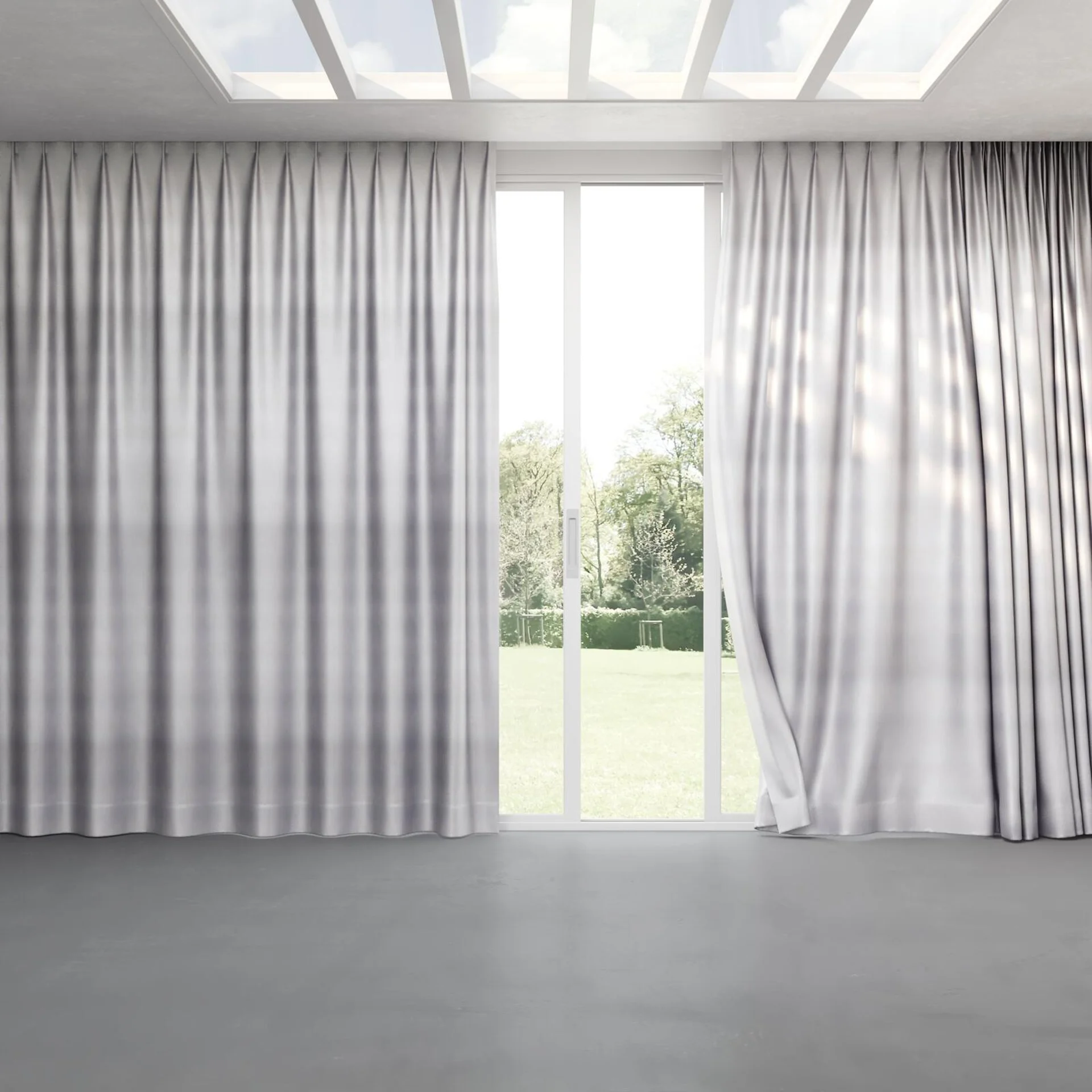 Full view of Glint Parma, pinch pleat