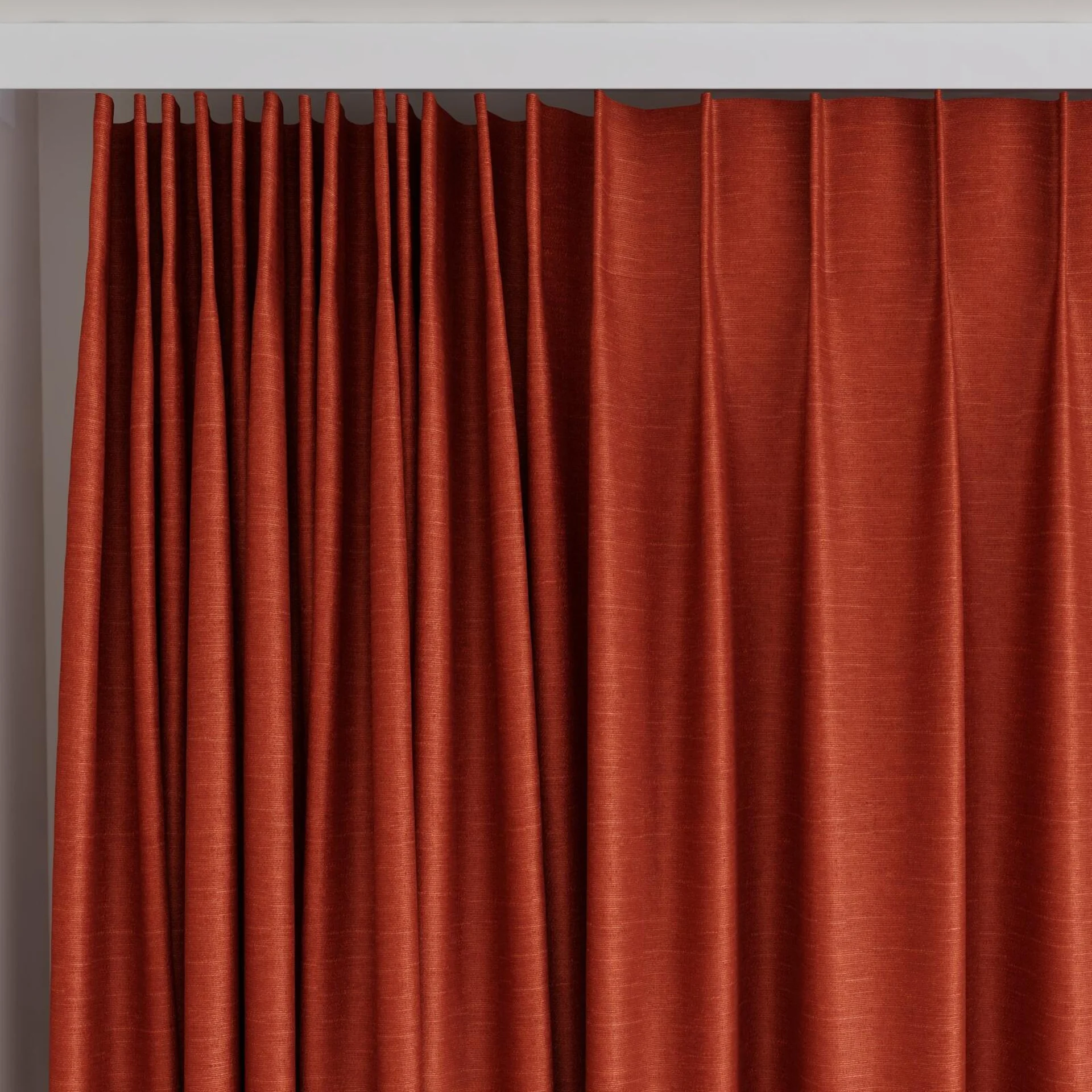 Top view of Provence Terra, on curtain rail