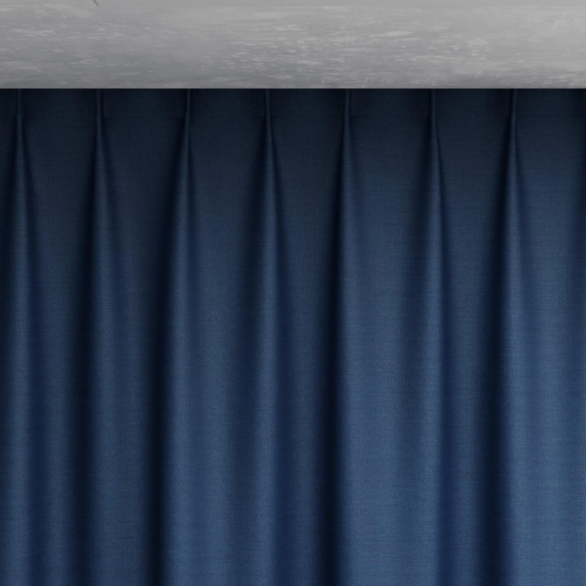 Top view of Linex Indigo, pinch pleat