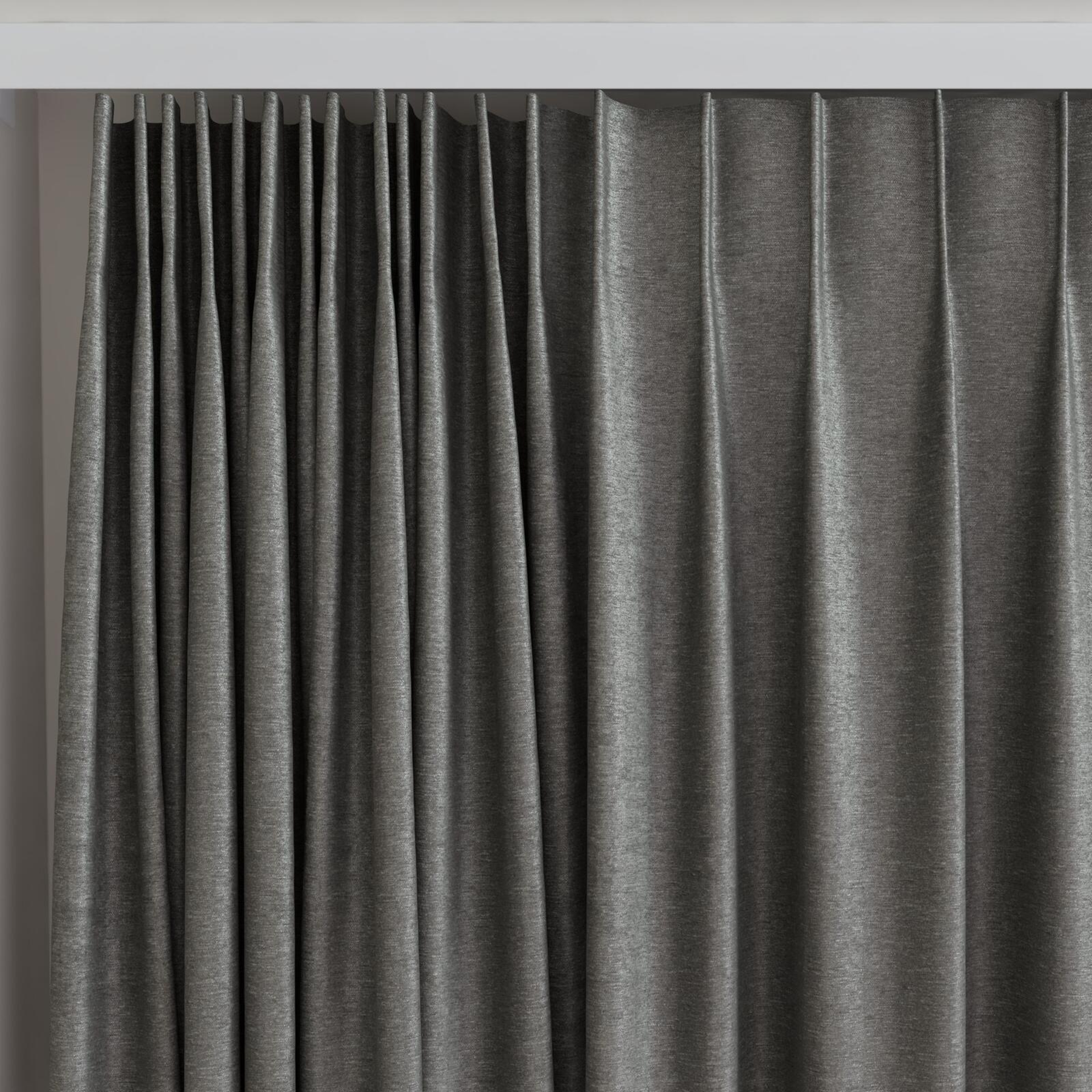 Top view of Lambada Smoke, on curtain rail