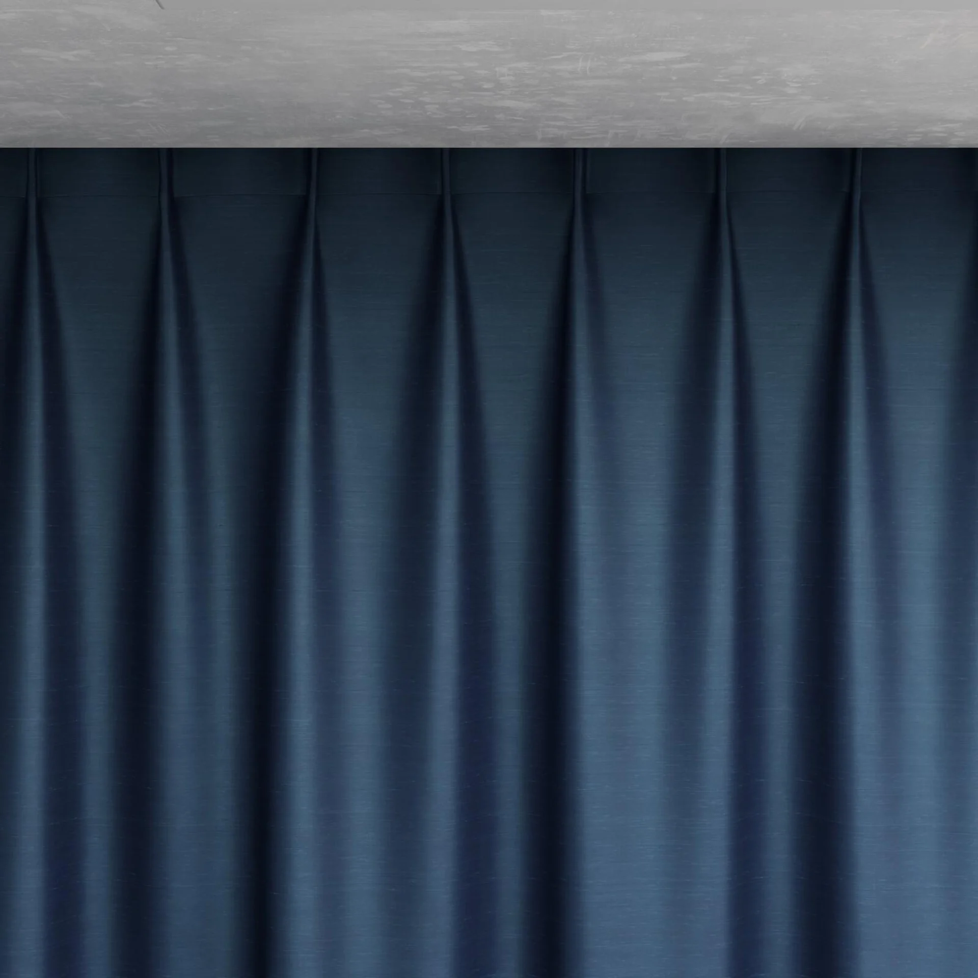 Top view of Silky Night, pinch pleat