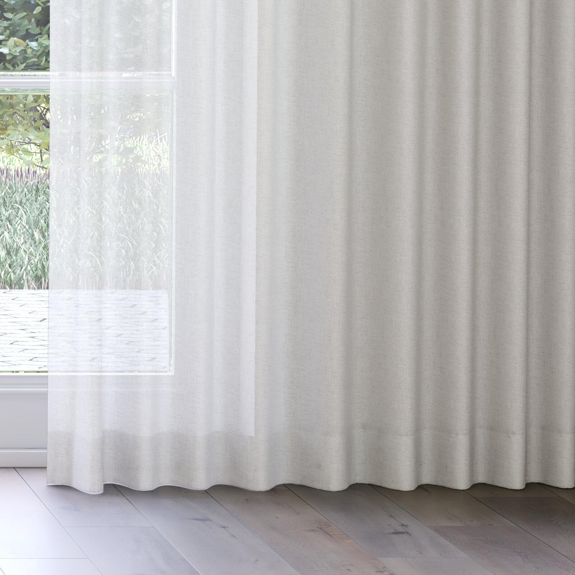 Bottom view of Rava Dove, on curtain rail