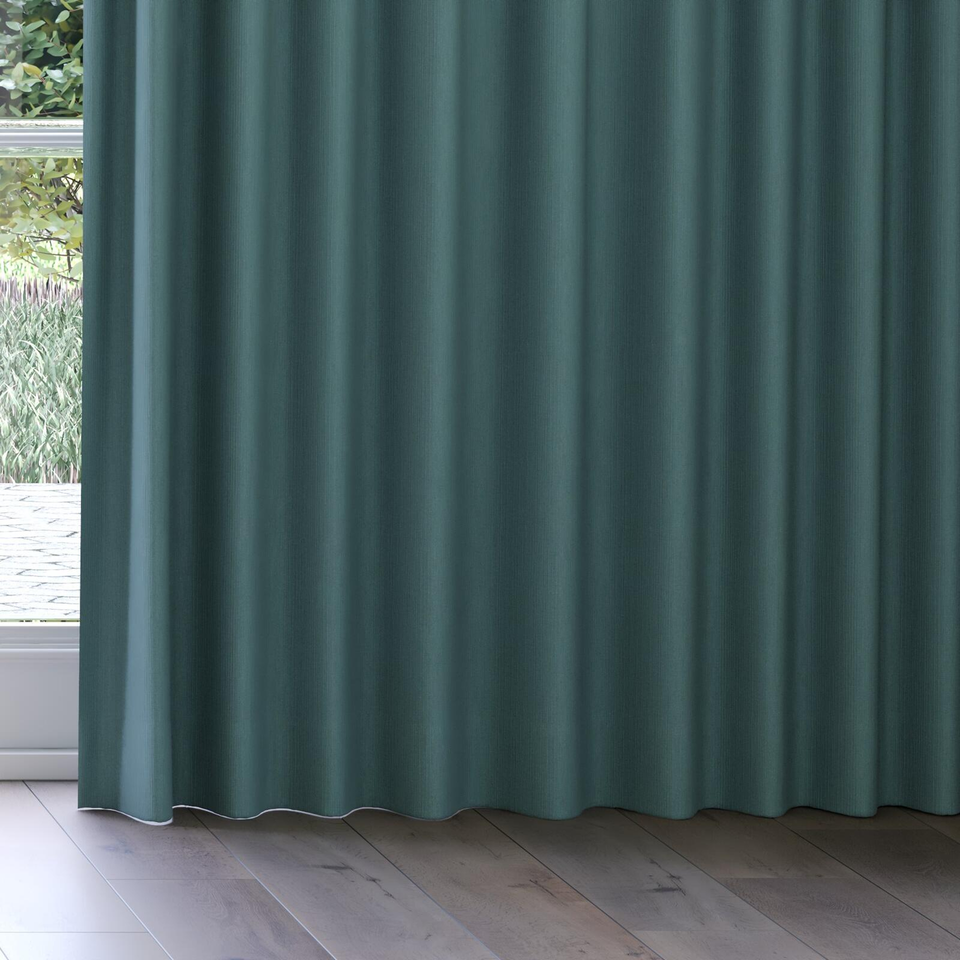 Bottom view of Northstar Peacock, on curtain rail