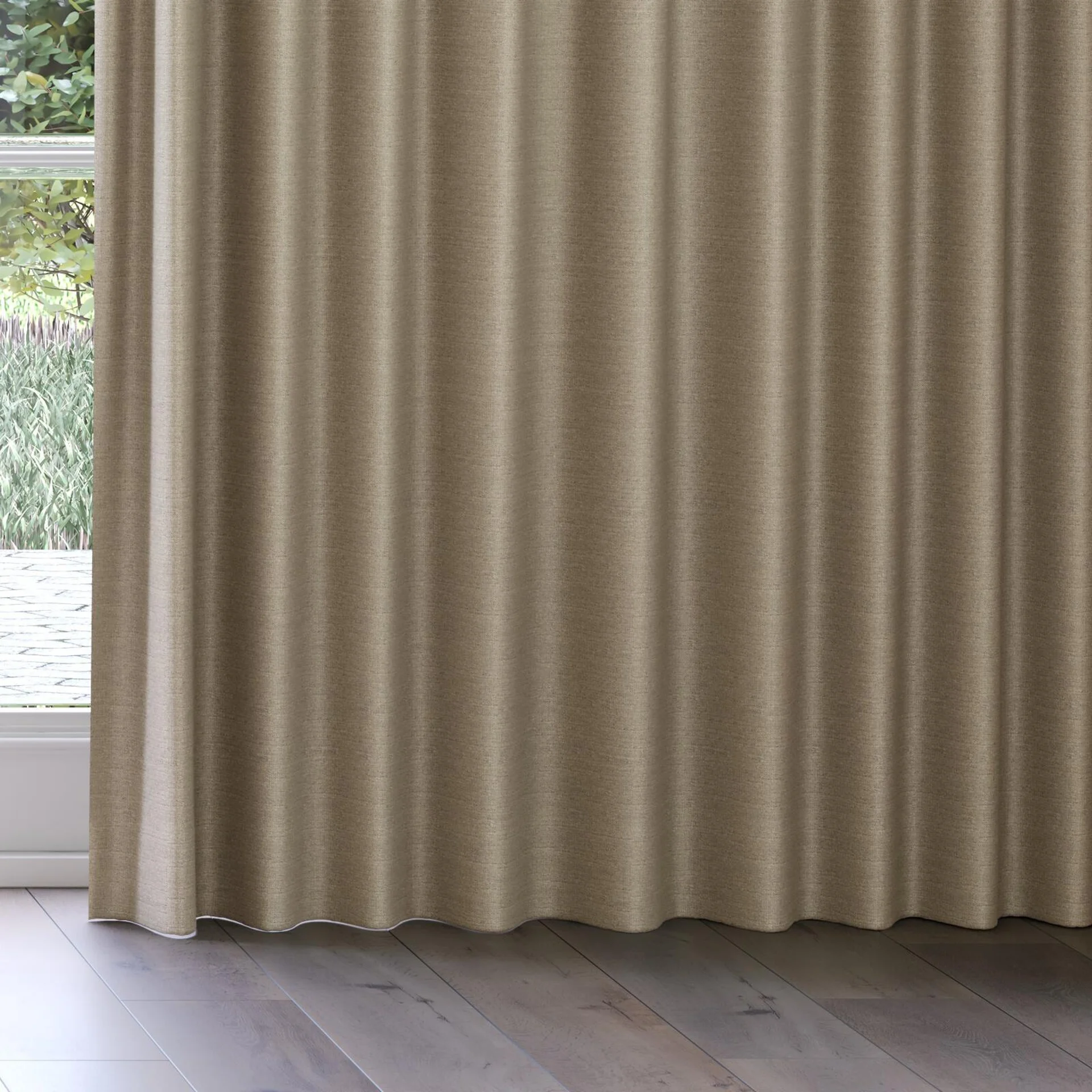 Bottom view of Linex Fossil, on curtain rail
