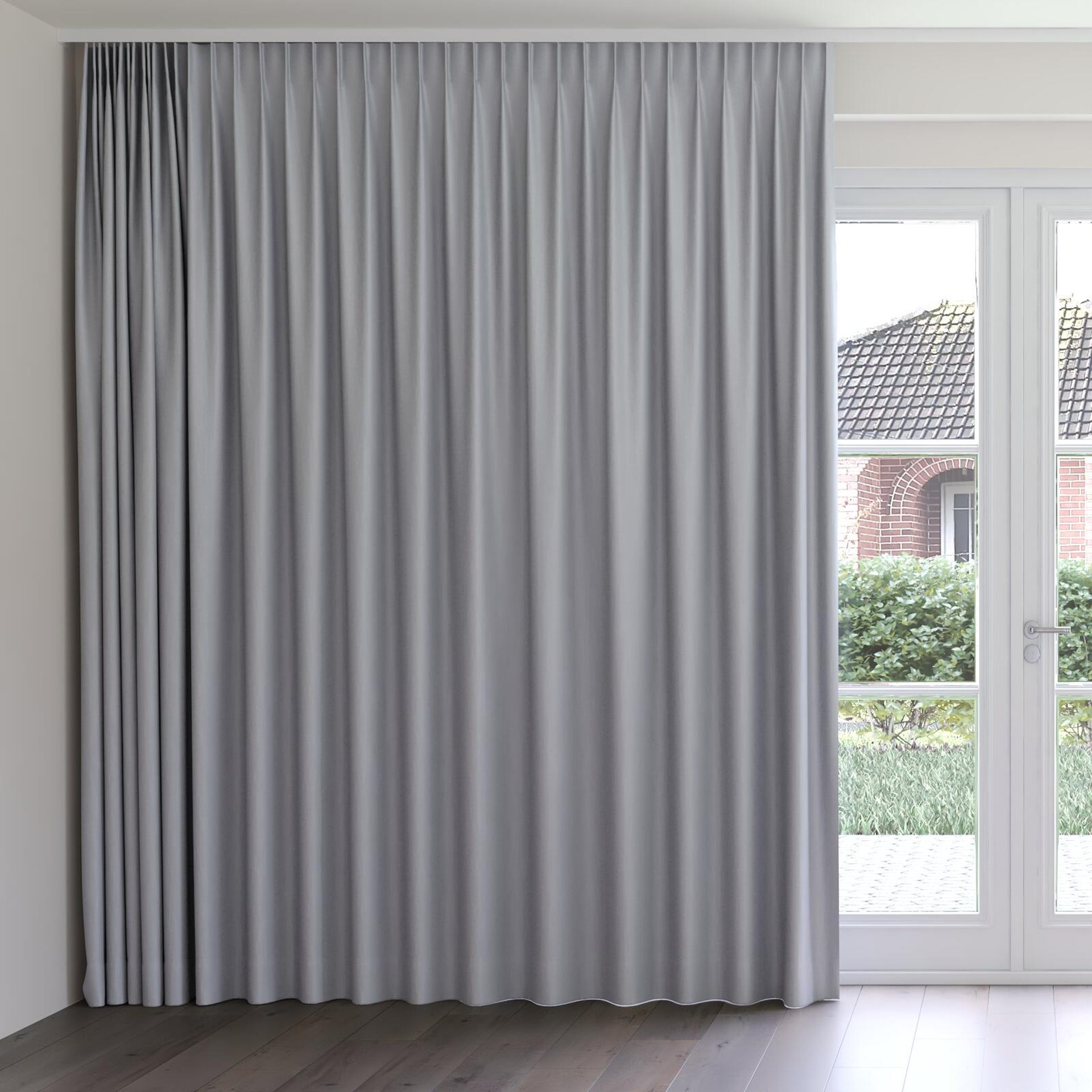 Front view of Eternal Quartz, on curtain rail