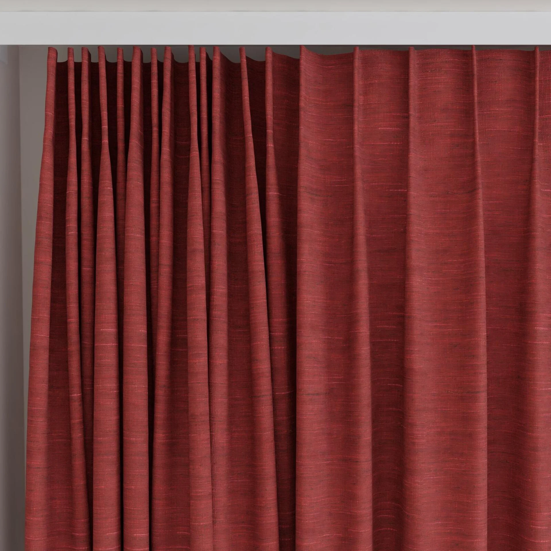 Top view of Venus Cardinal, on curtain rail