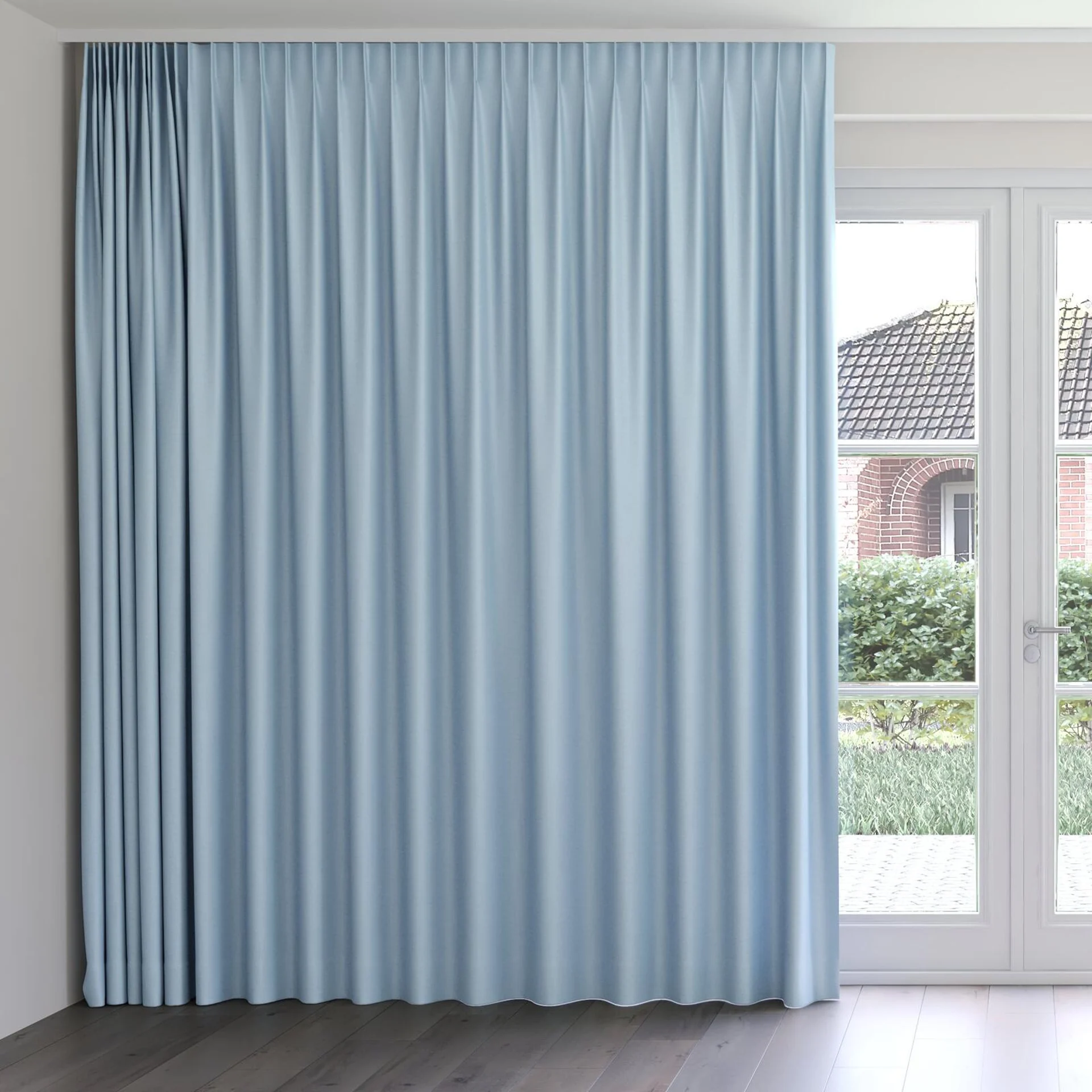 Front view of Grove Pool, on curtain rail