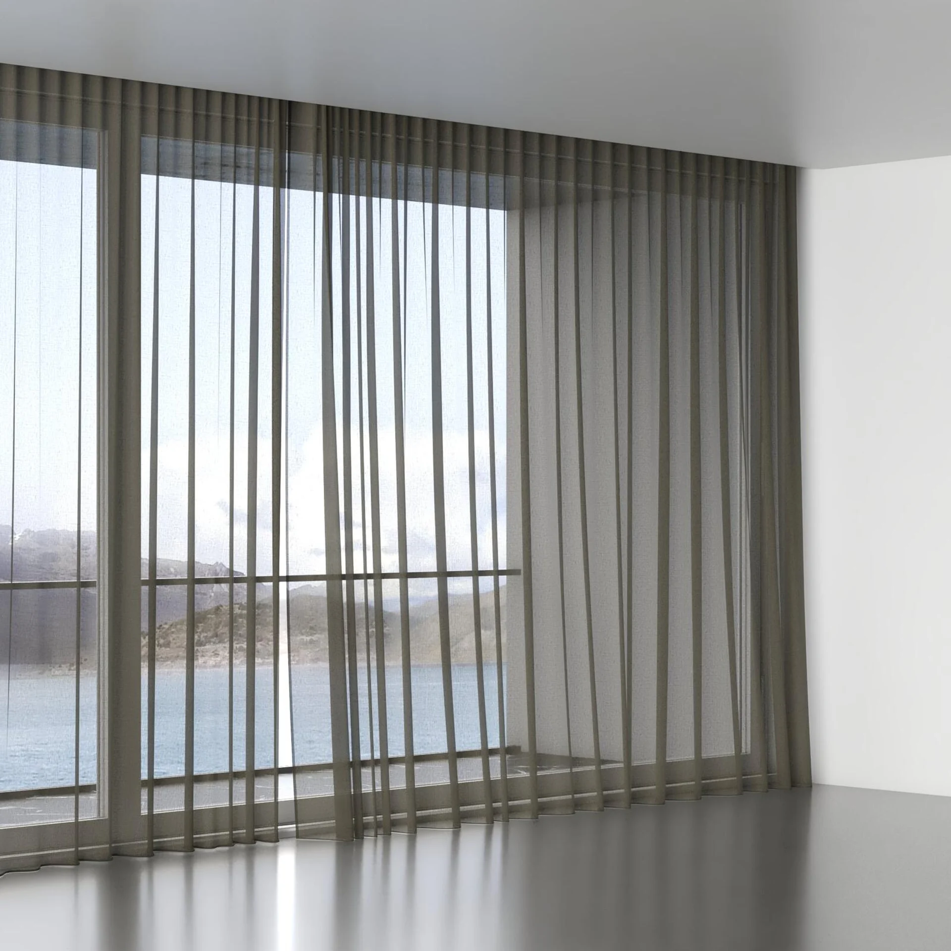 Full view of Cavalier Martini, wave pleat