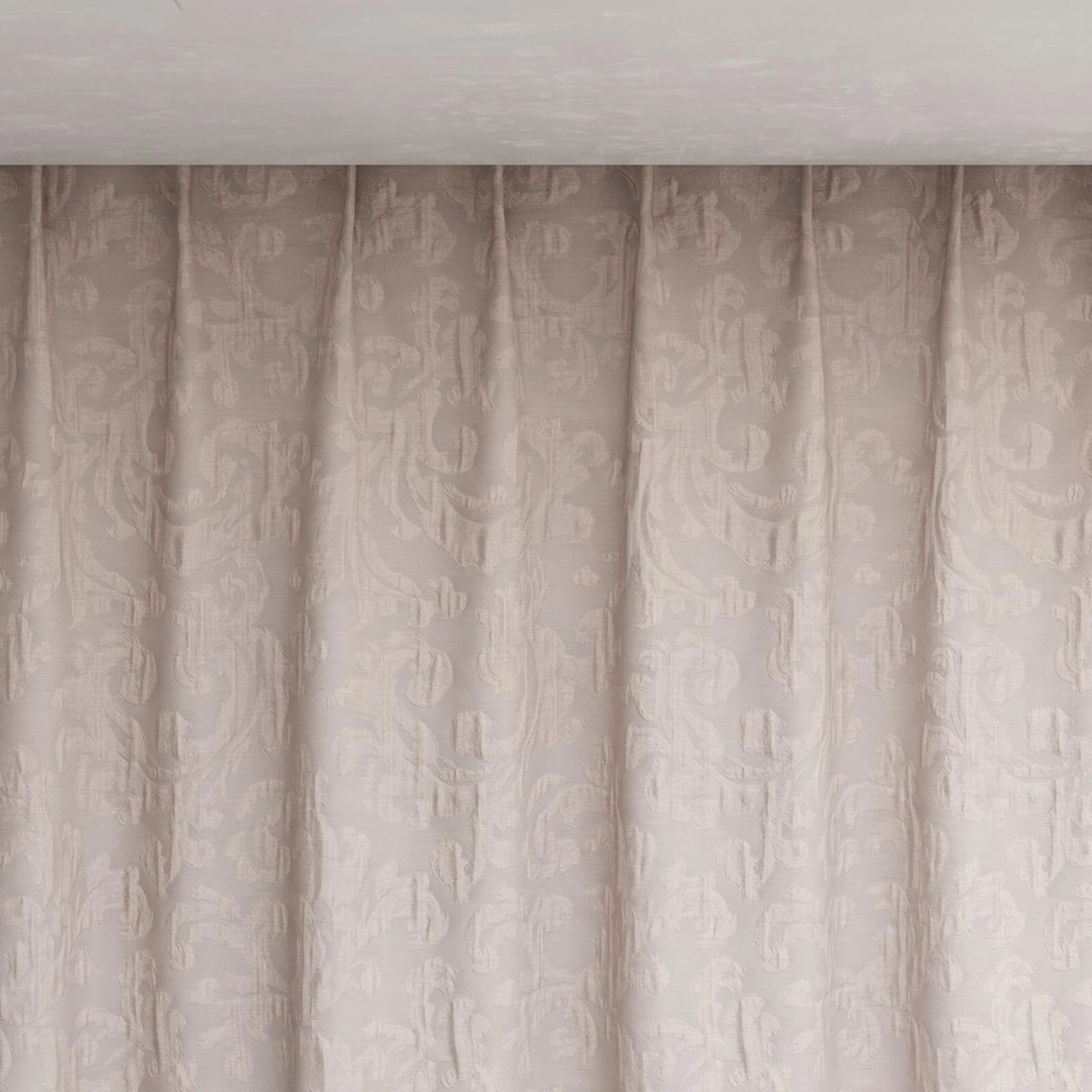 Top view of Juleste Parma, pinch pleat