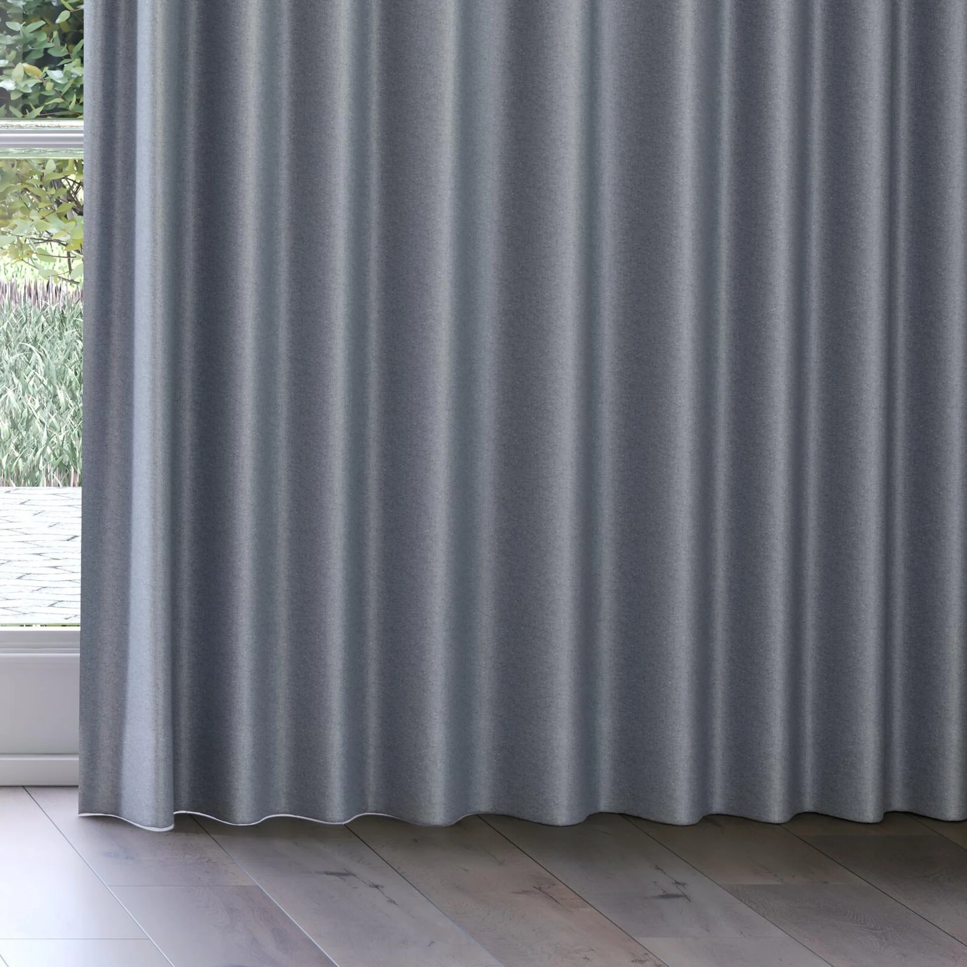 Bottom view of Grove Aluminium, on curtain rail