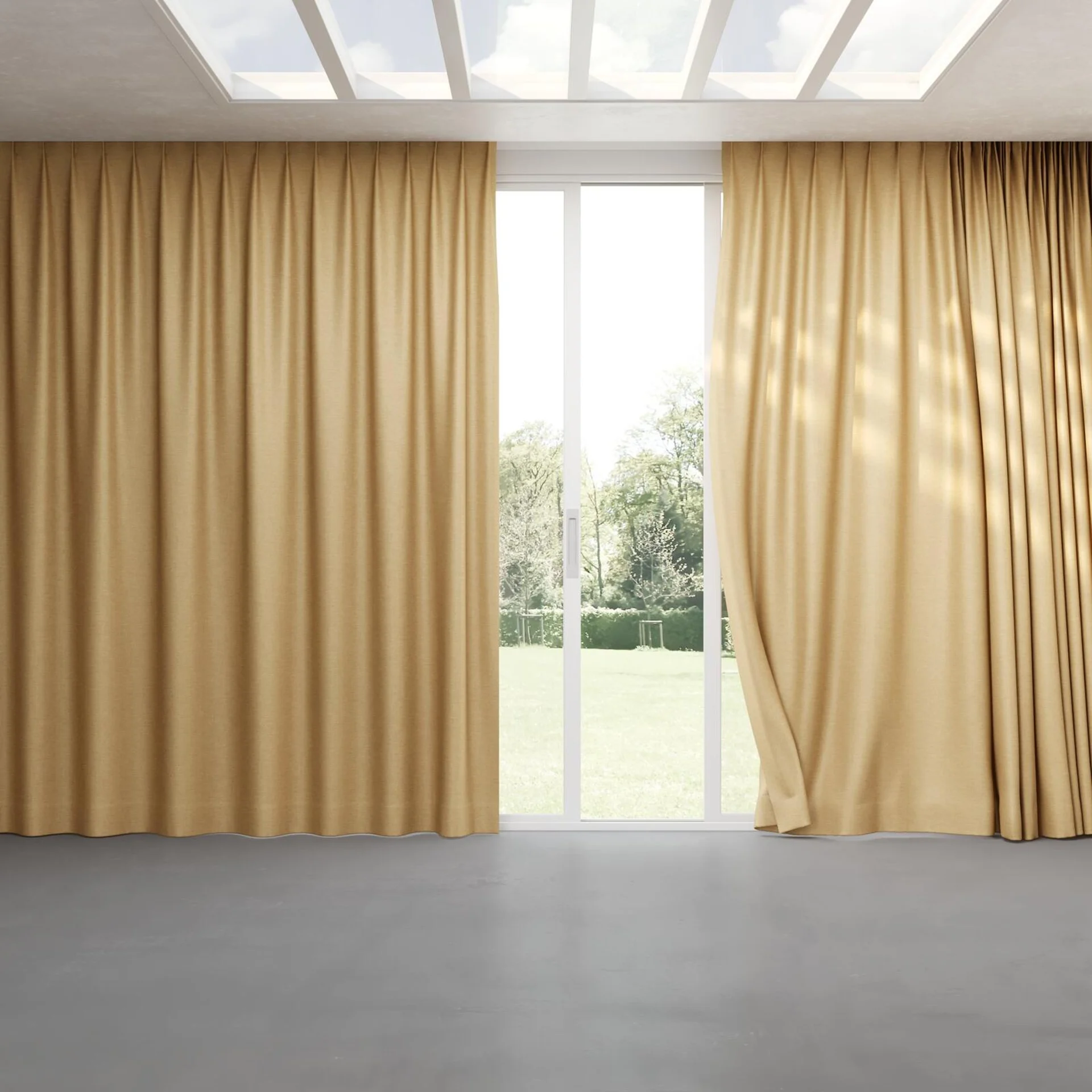 Full view of Tonto Melon, pinch pleat