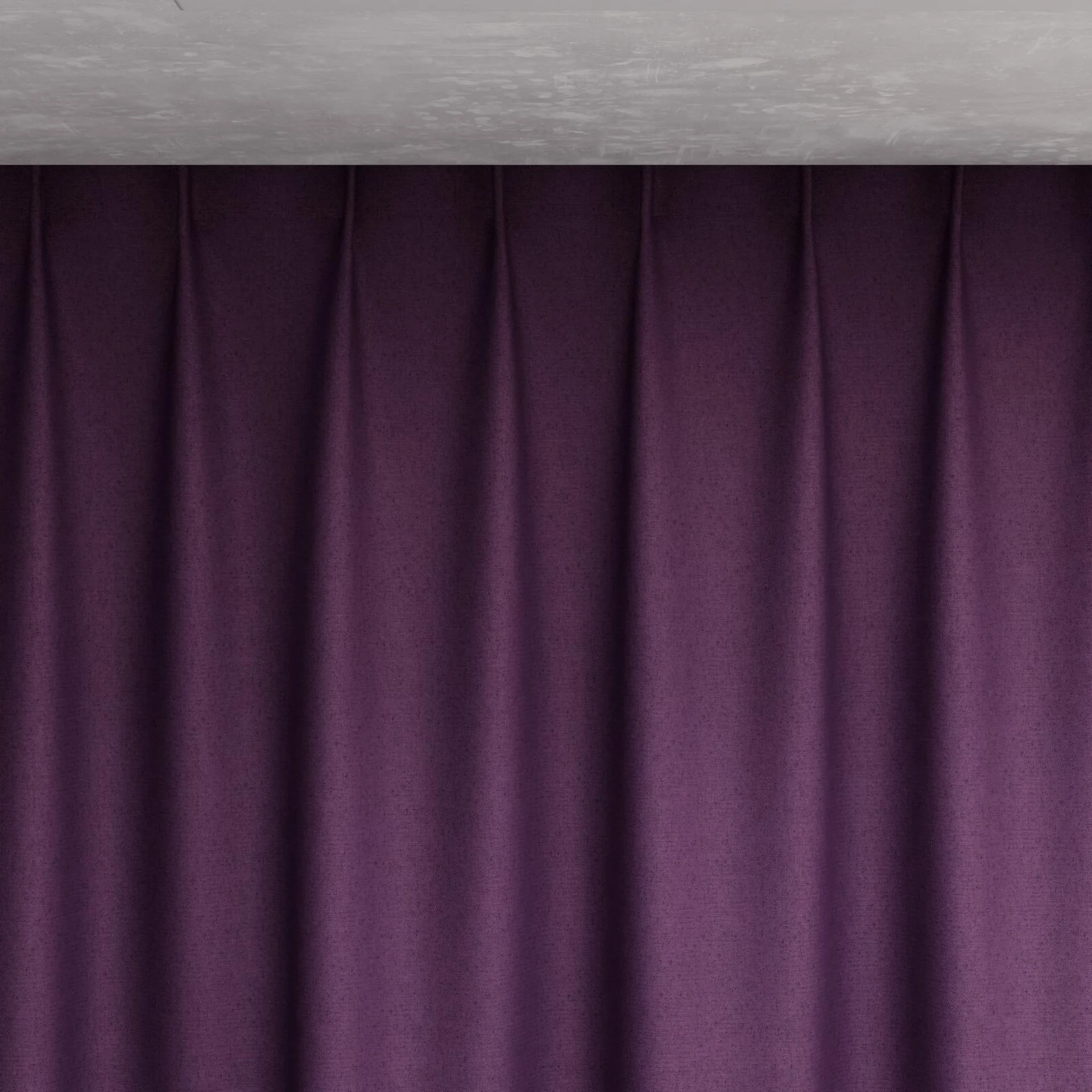 Top view of Liberate Grape, pinch pleat