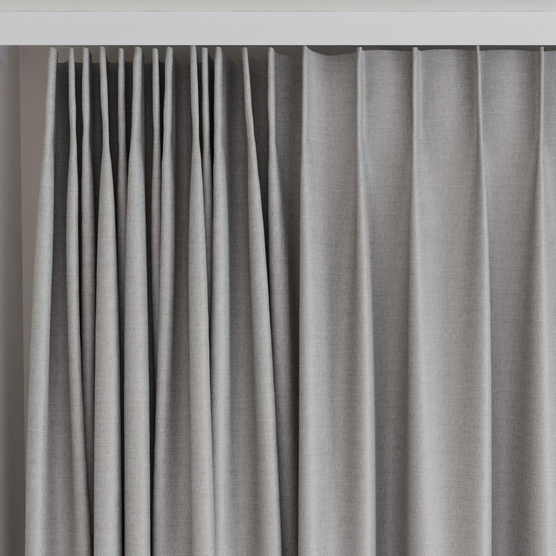 Top view of Urban Stone, on curtain rail