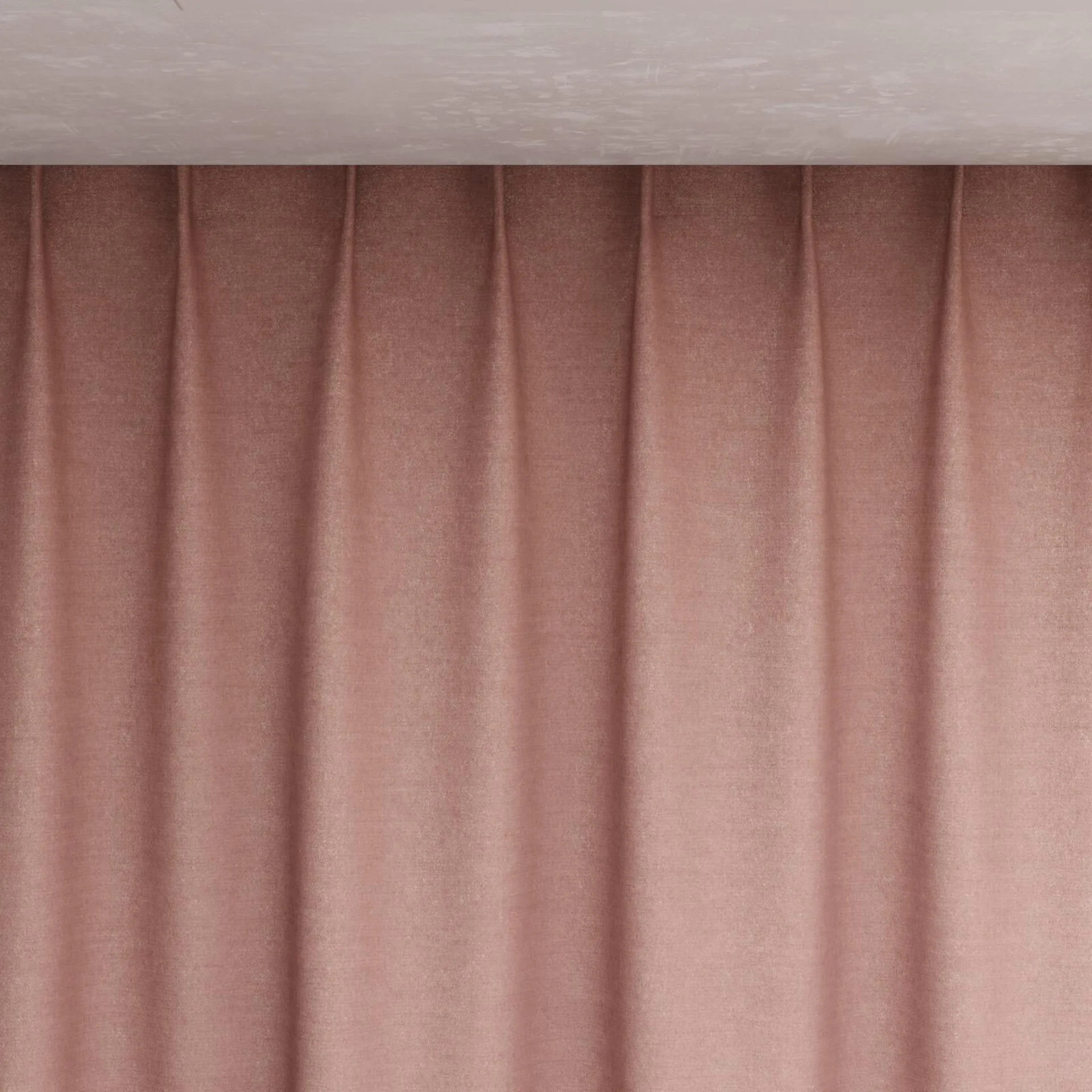 Top view of Drama Boudoir, pinch pleat