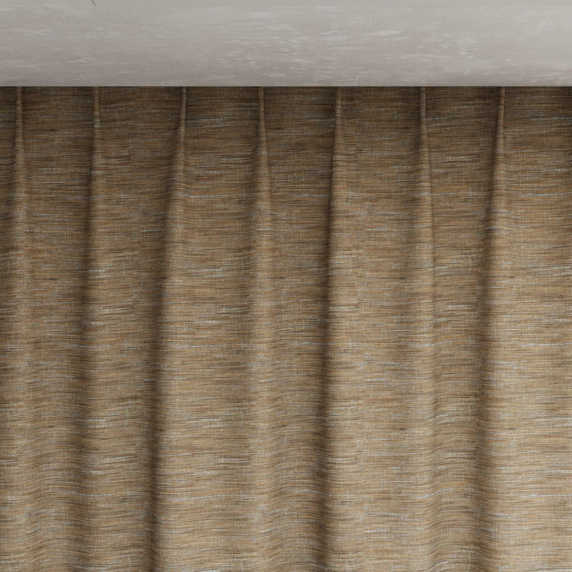Top view of Venus Praline, pinch pleat