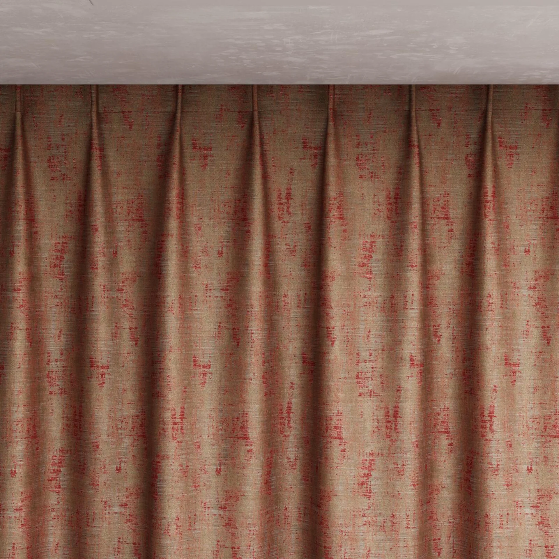 Top view of Nominee Brick, pinch pleat