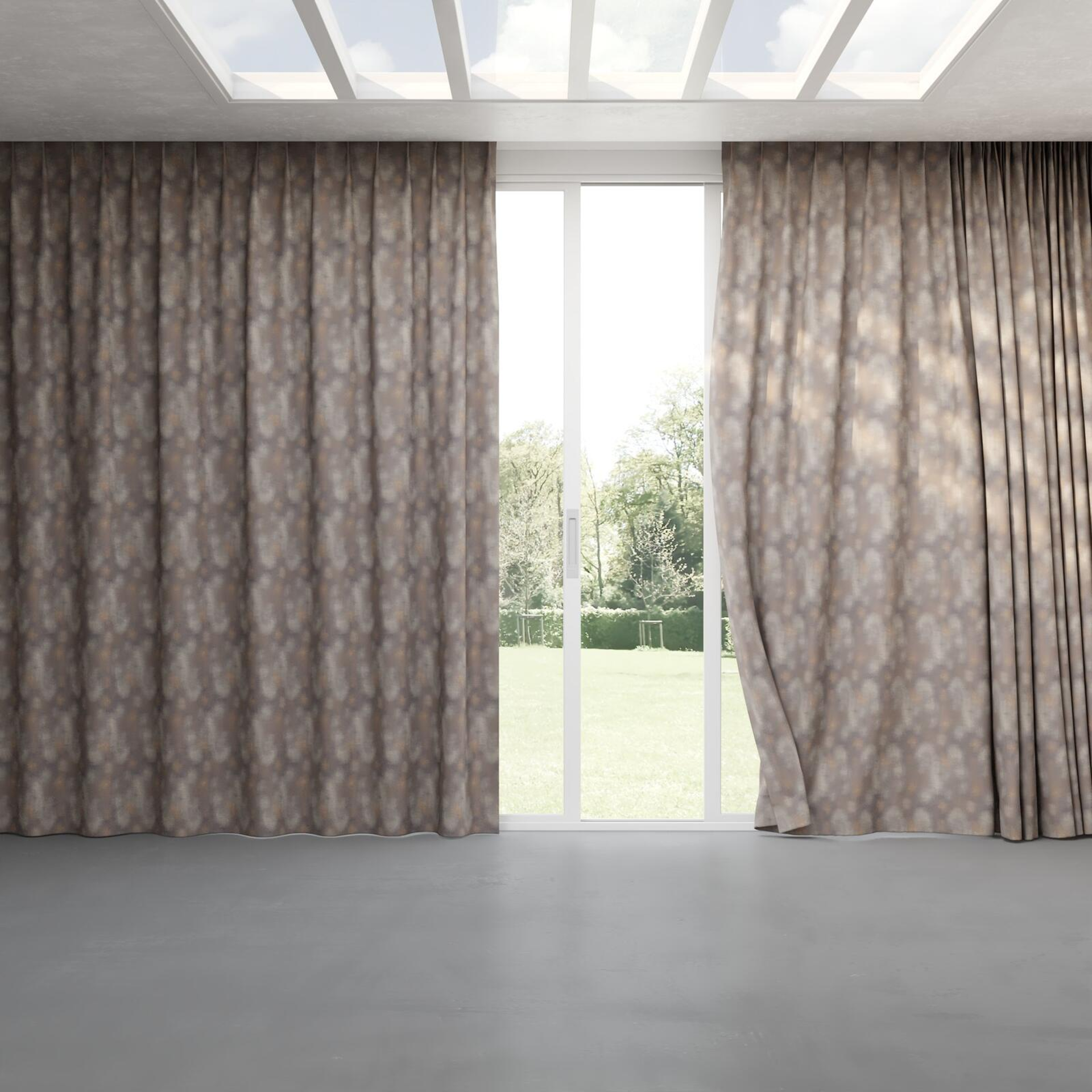 Full view of Juniper Parma, pinch pleat