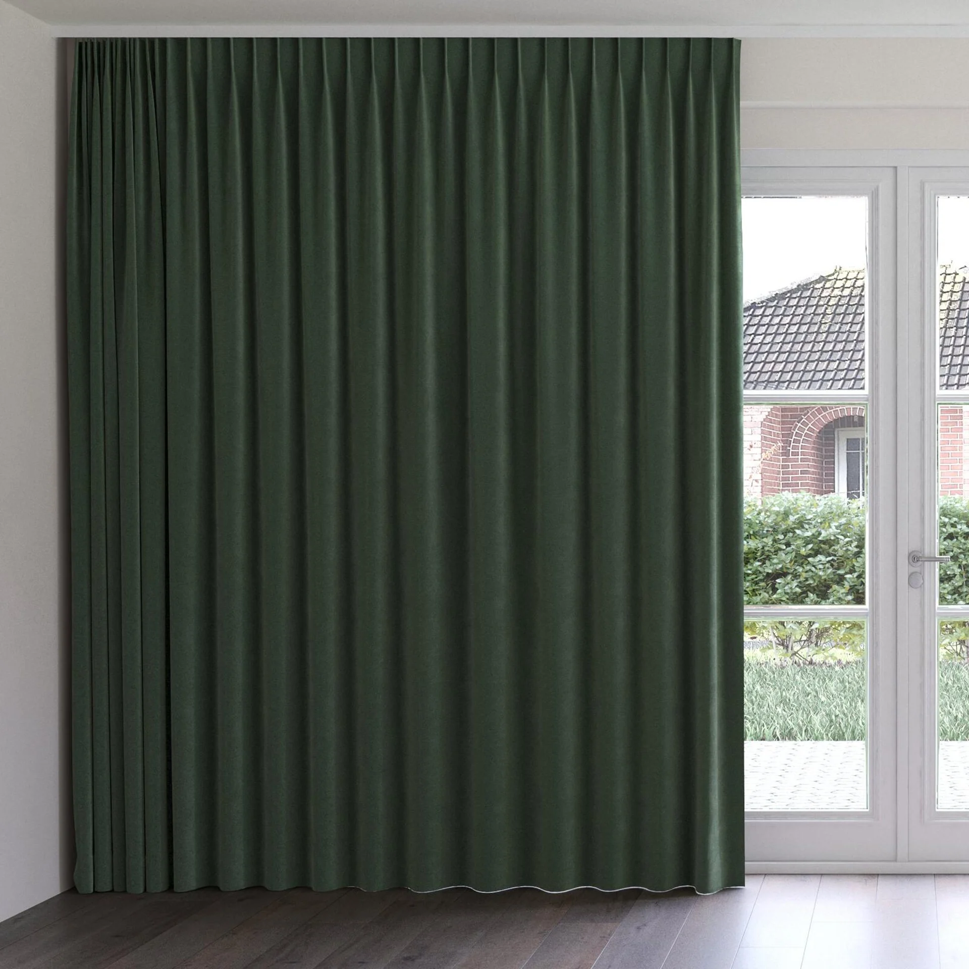 Front view of Verbier Forest, on curtain rail