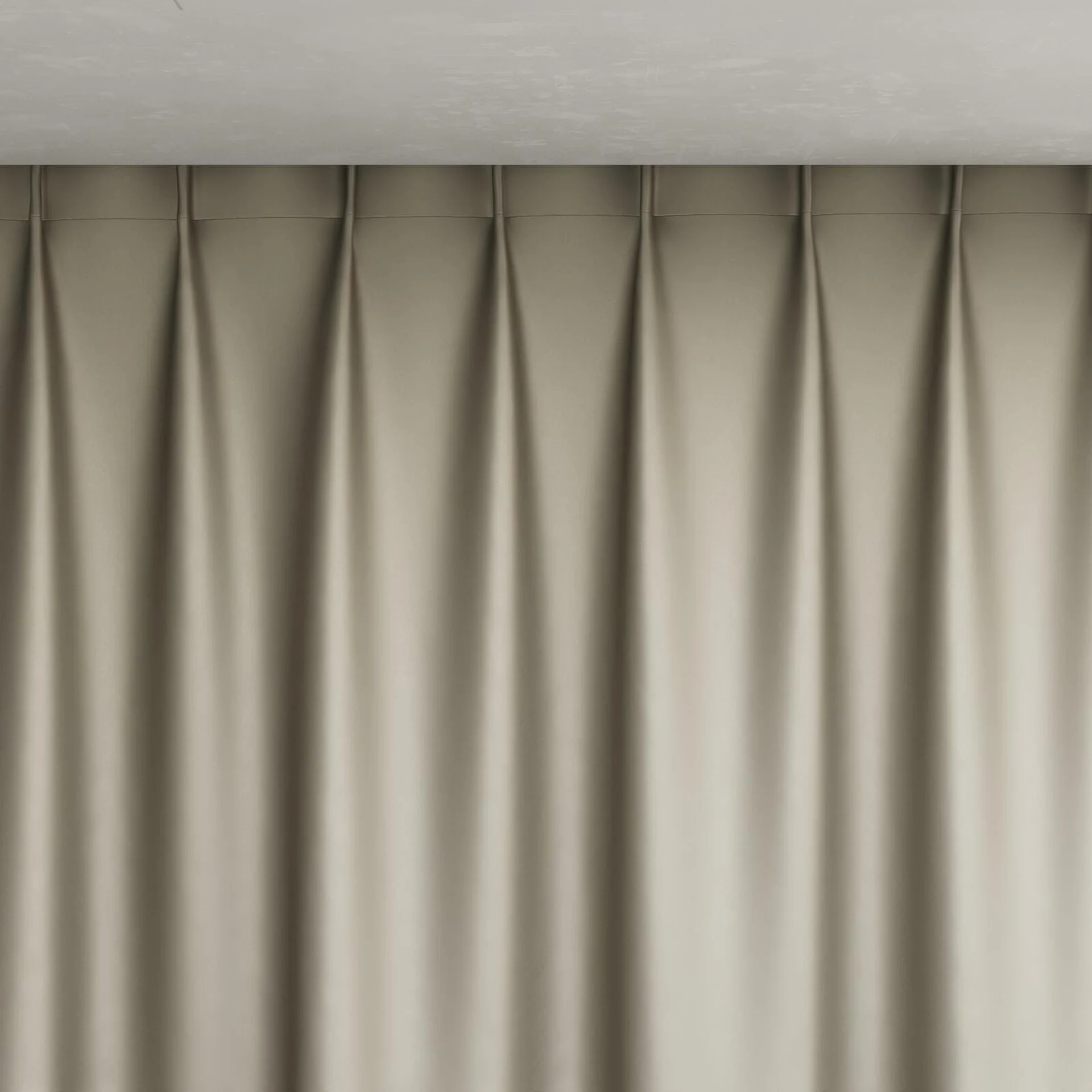 Top view of Sleek Castor, pinch pleat