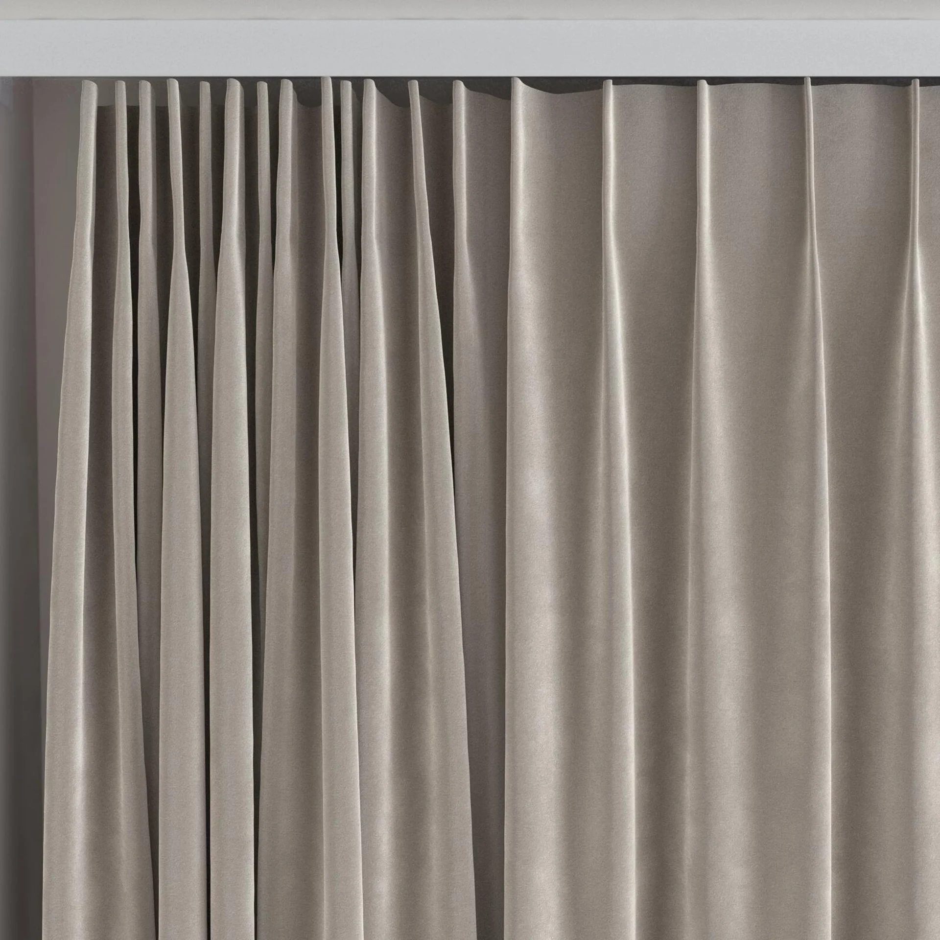 Top view of Verbier Rabbit, on curtain rail