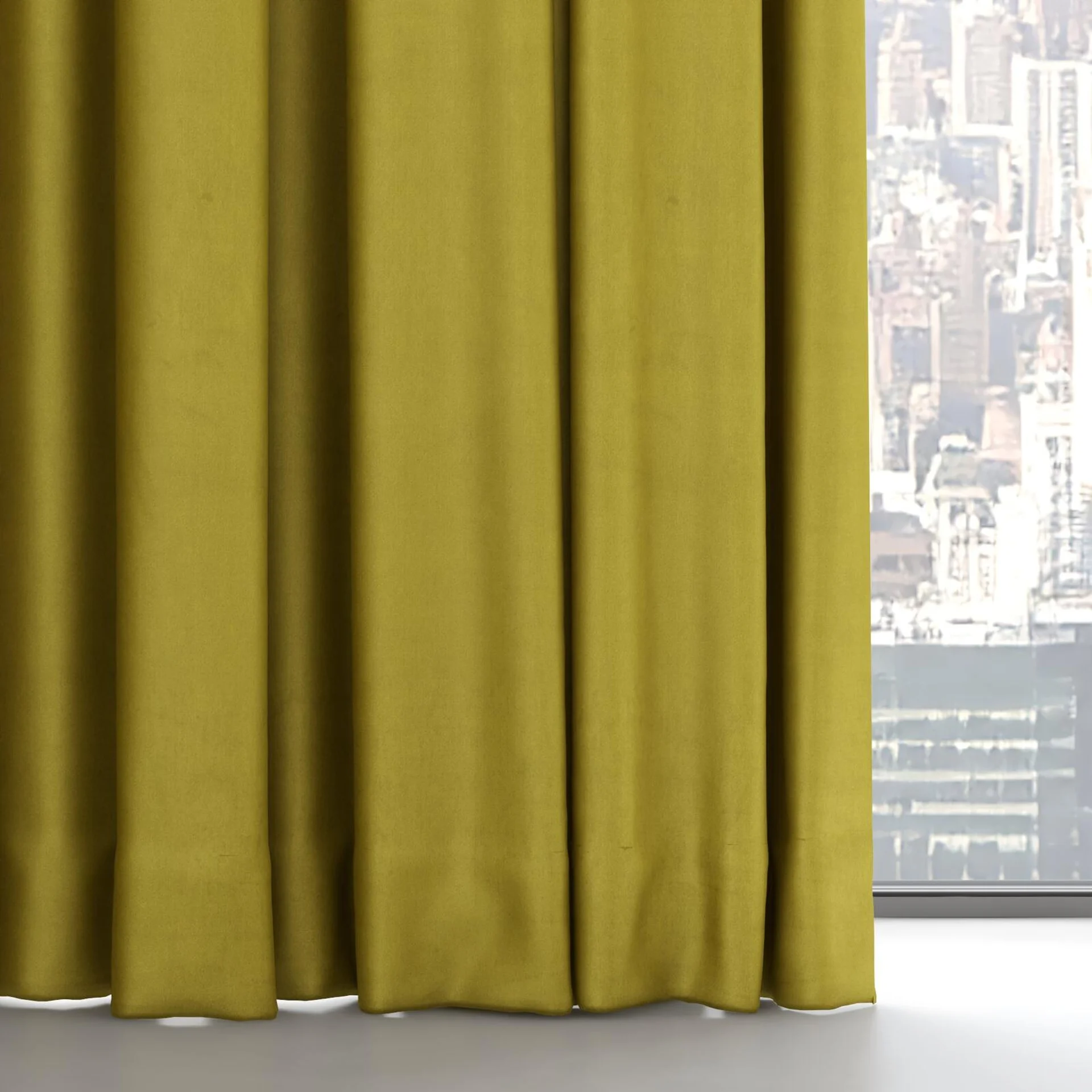 Bottom view of Warlock Chartreuse, on hidden rail