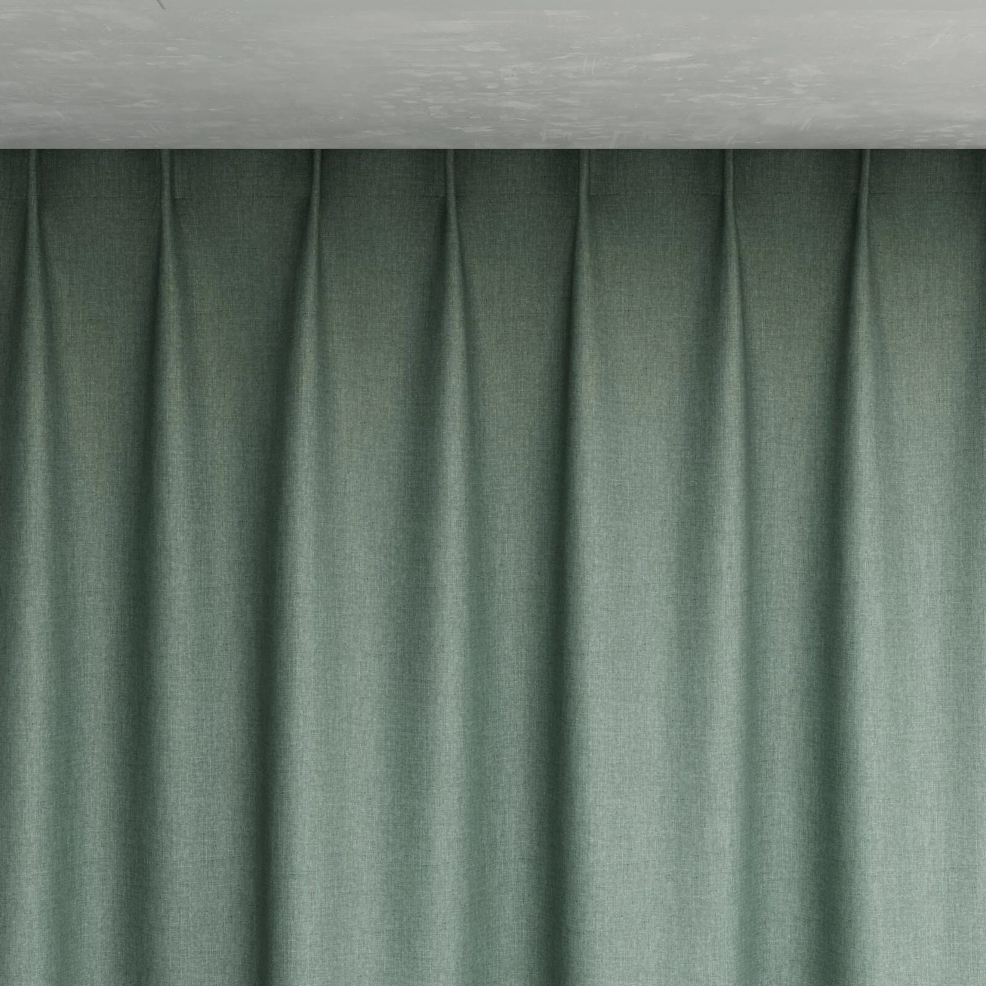 Top view of Kidglove Jade, pinch pleat