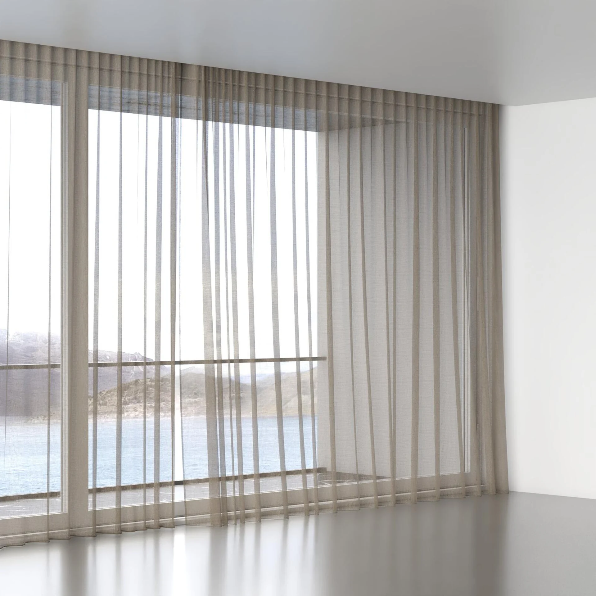 Full view of Radiant Canyon, wave pleat