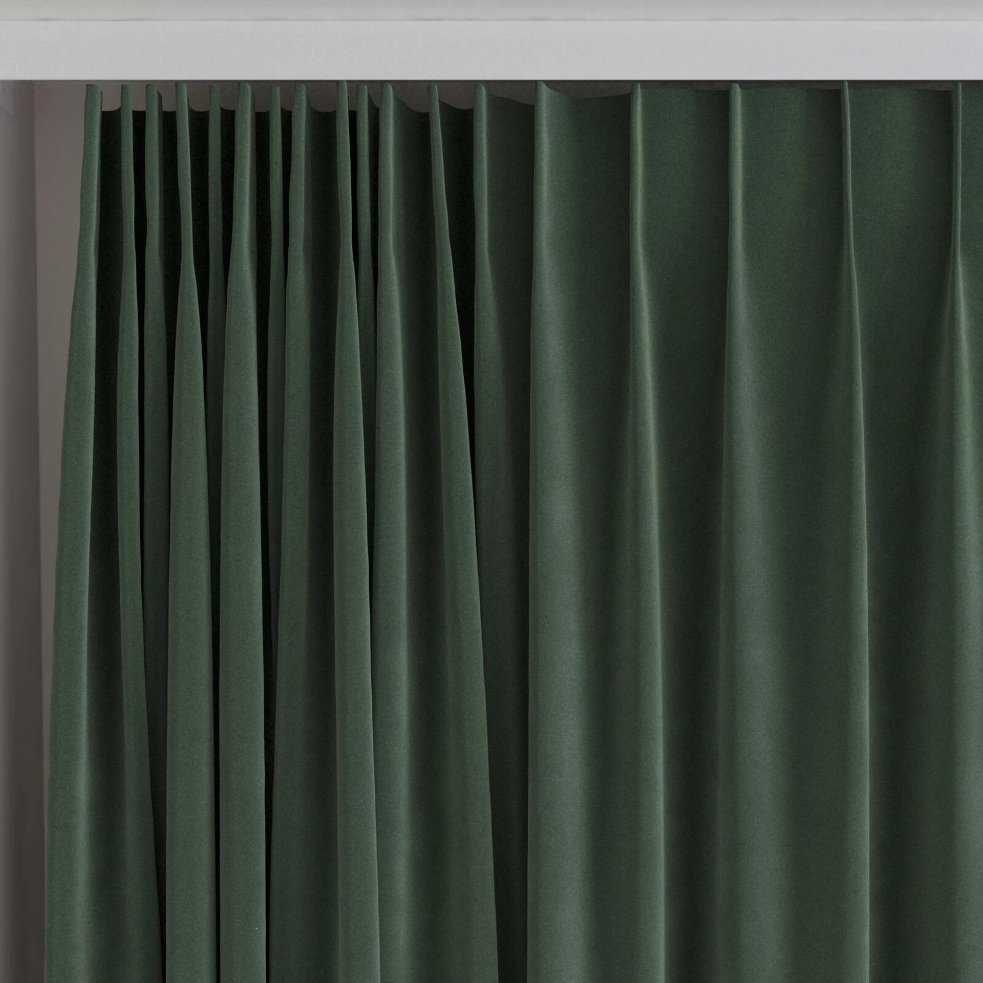Top view of Verbier Forest, on curtain rail