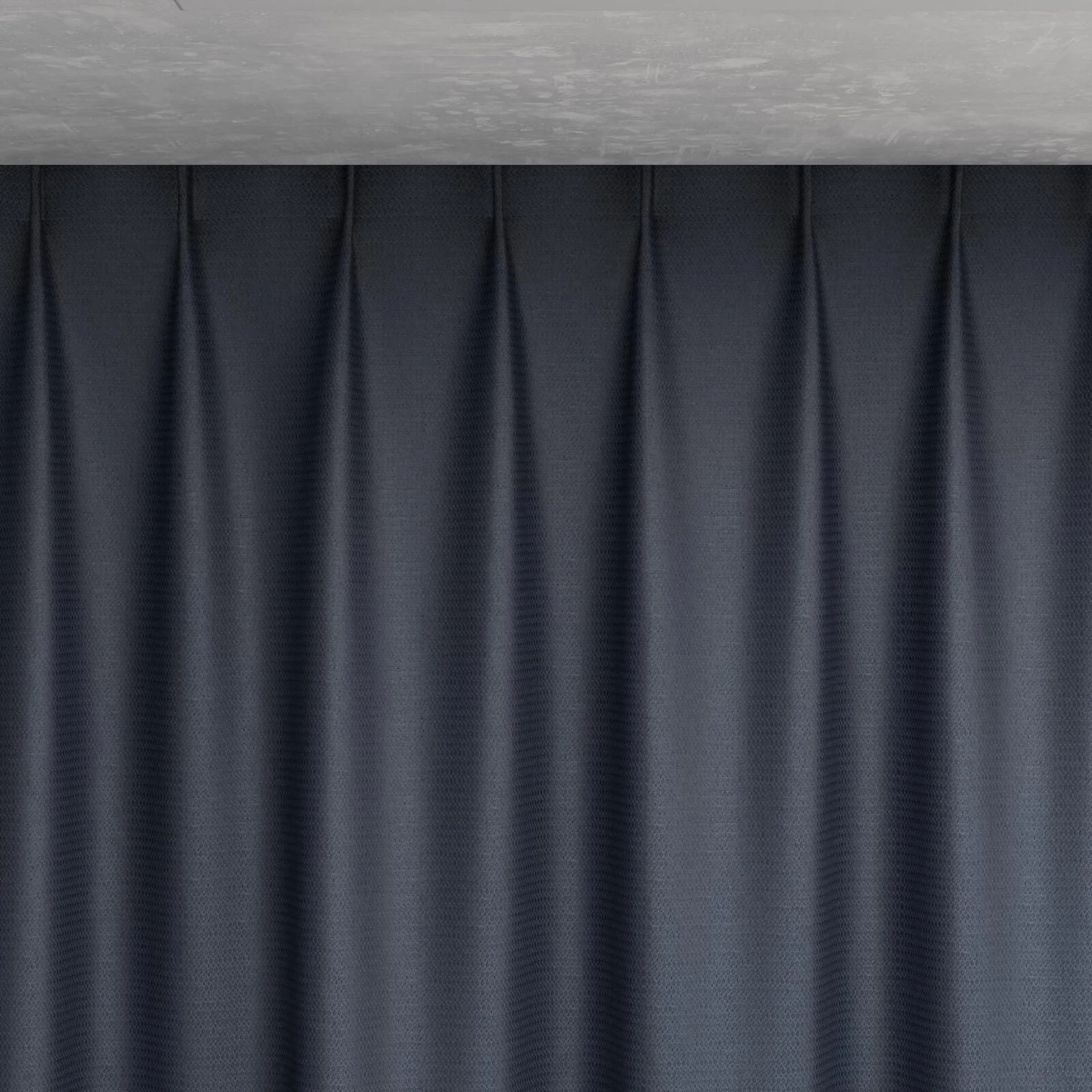 Top view of Kennedy II Blackout Midnight, pinch pleat