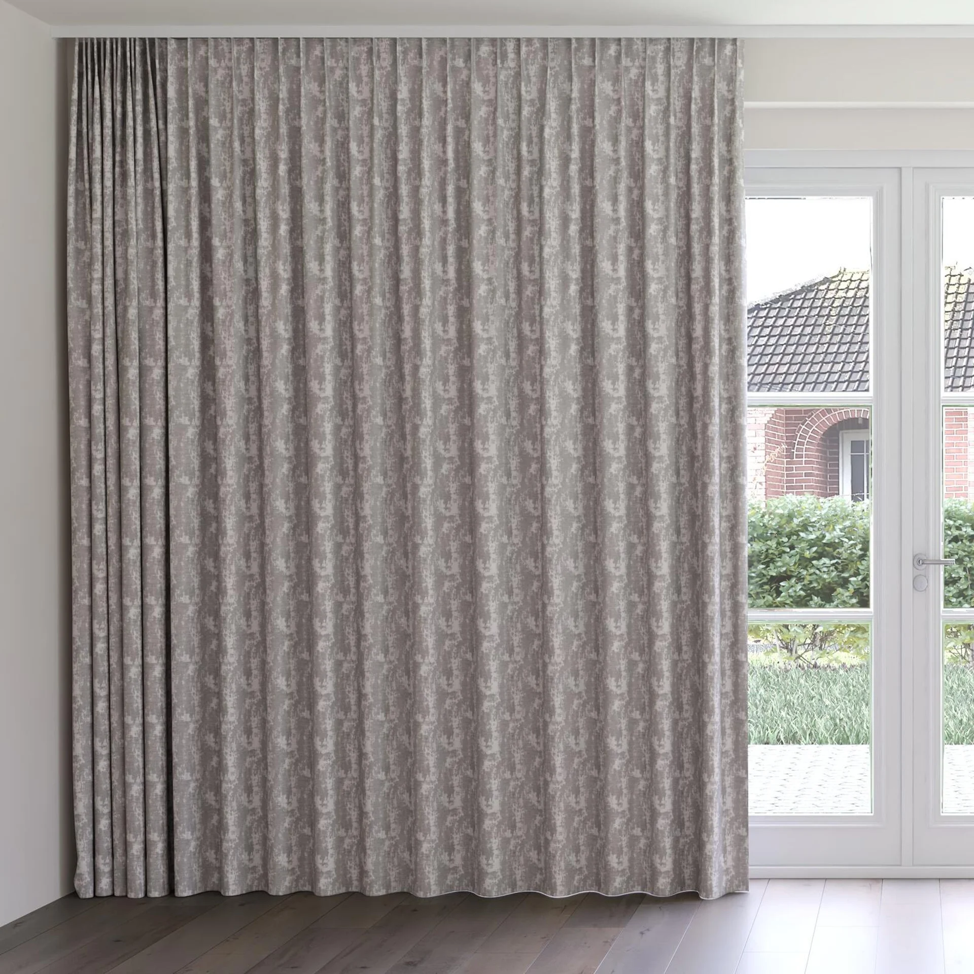 Front view of Innovation Rabbit, on curtain rail