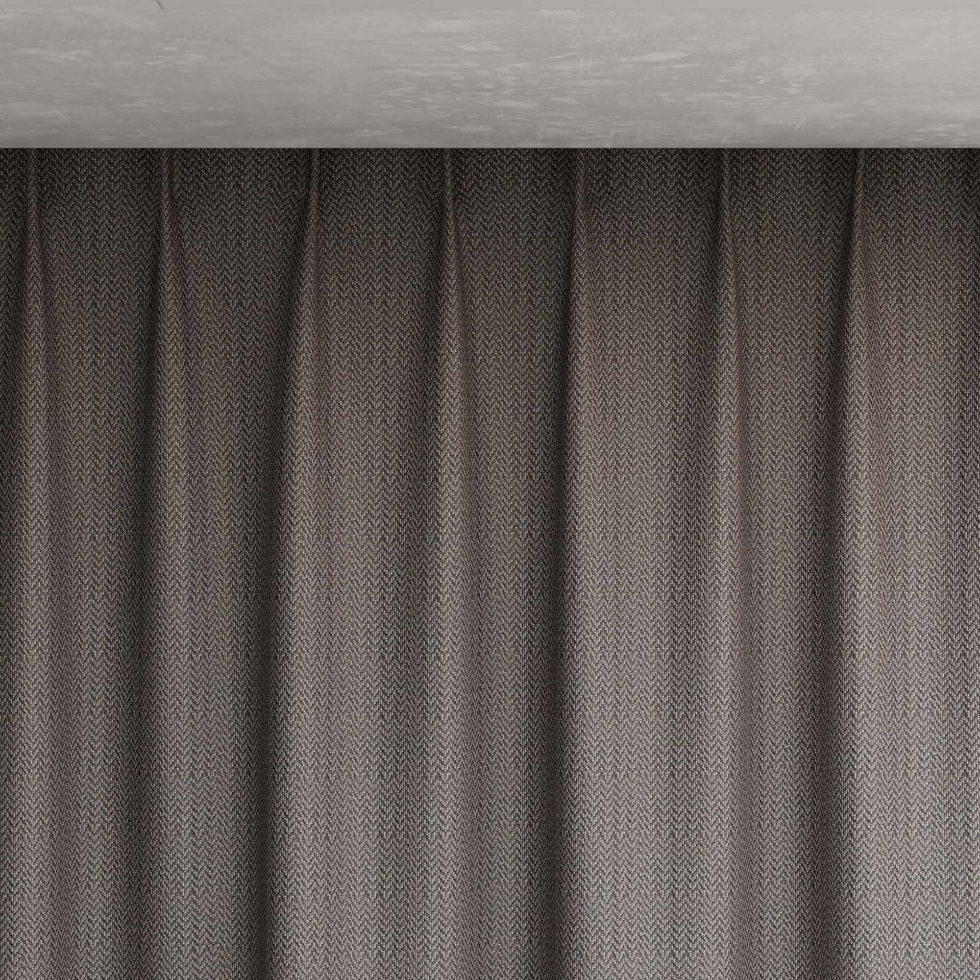 Top view of Iconji Charcoal, pinch pleat