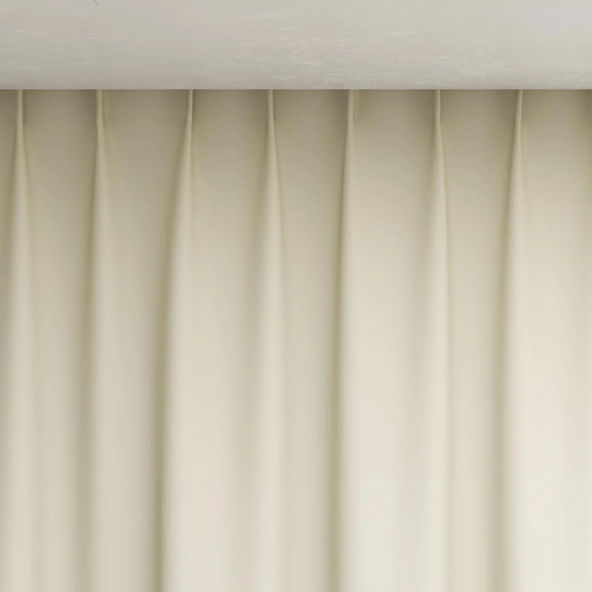 Top view of Vesta Calico, pinch pleat