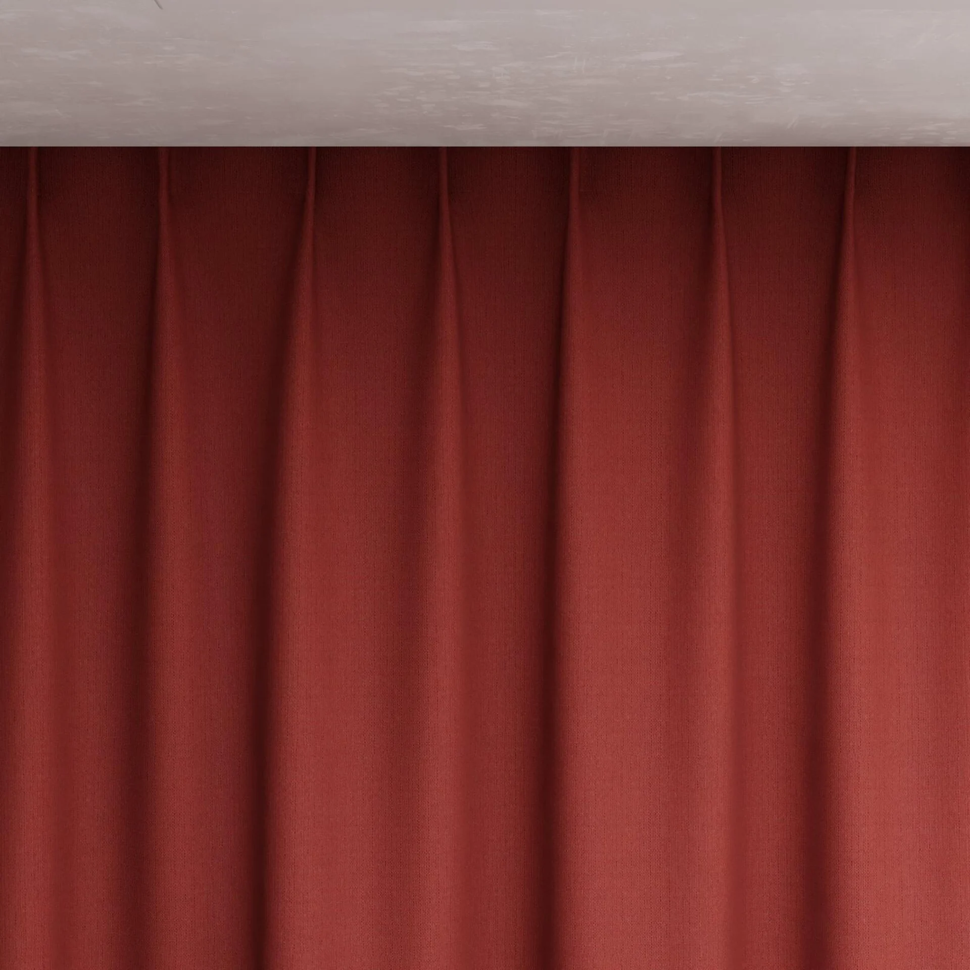 Top view of Darkness Cherry, pinch pleat
