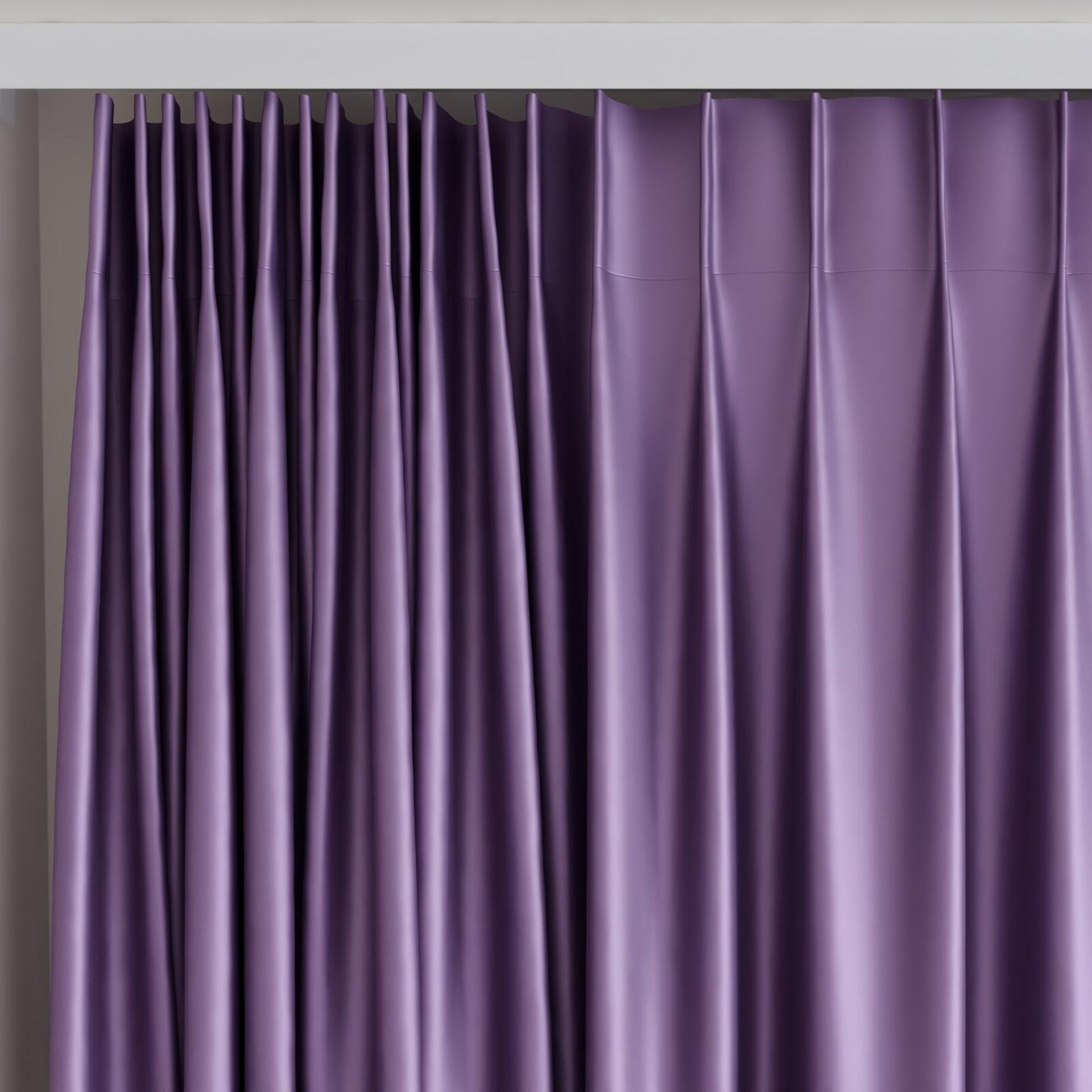 Top view of Moonbeam Sparrow, on curtain rail