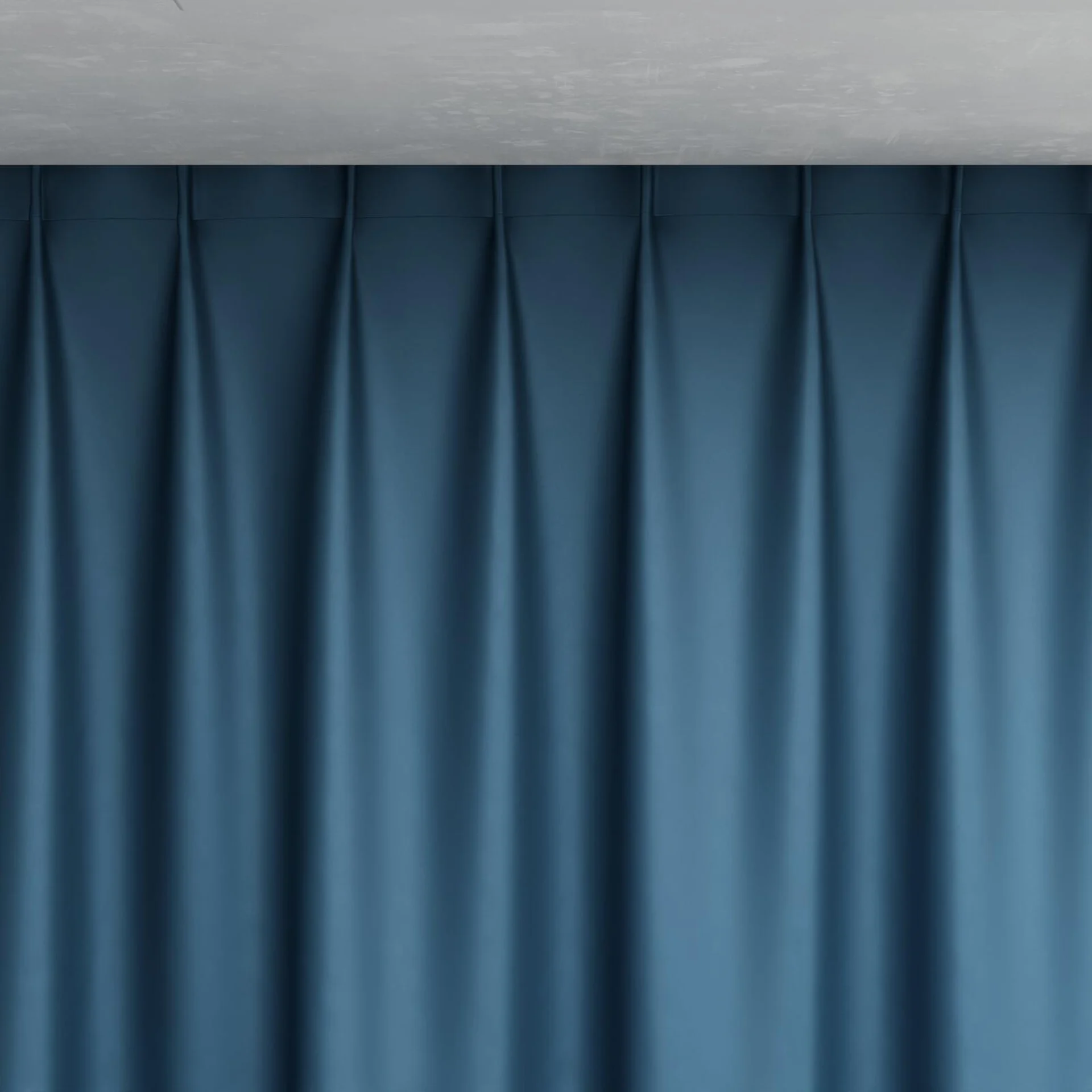 Top view of Sleek Captain, pinch pleat