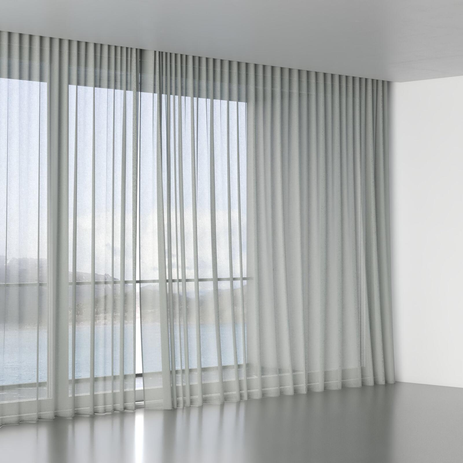 Full view of Rava Basil, wave pleat