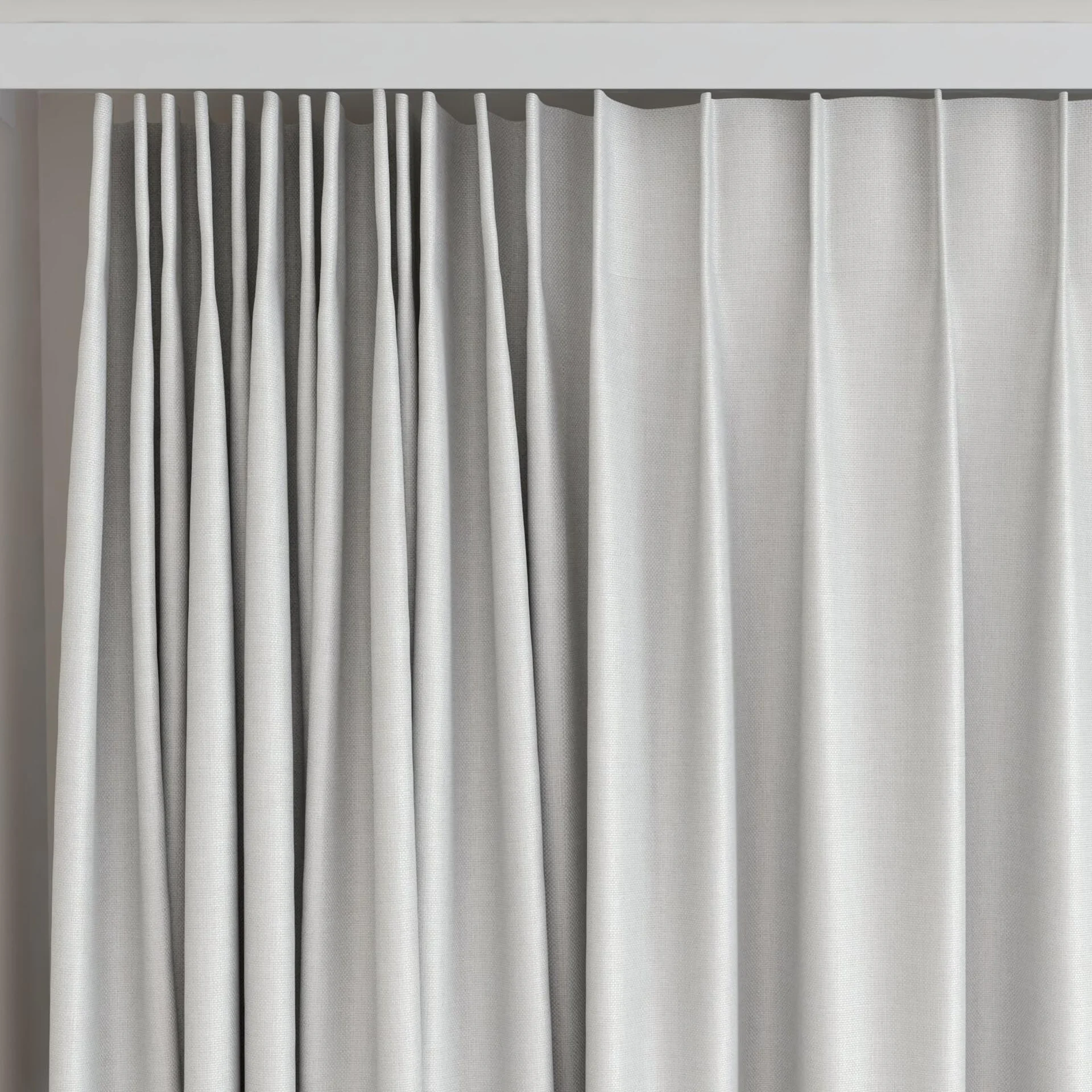 Top view of Matrix FR Ice, on curtain rail