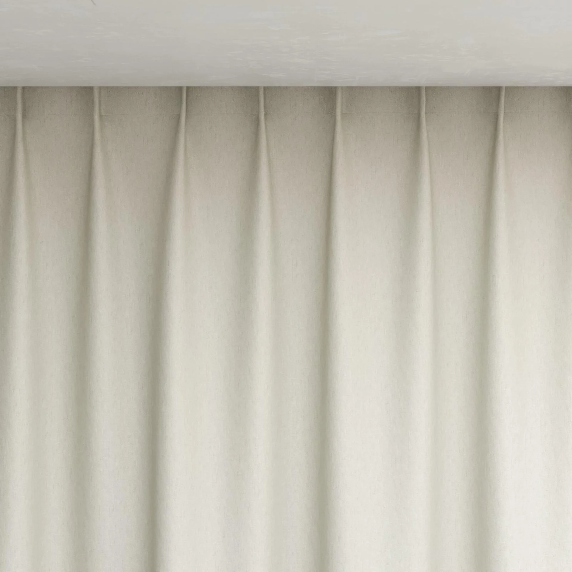 Top view of Infinite Calico, pinch pleat