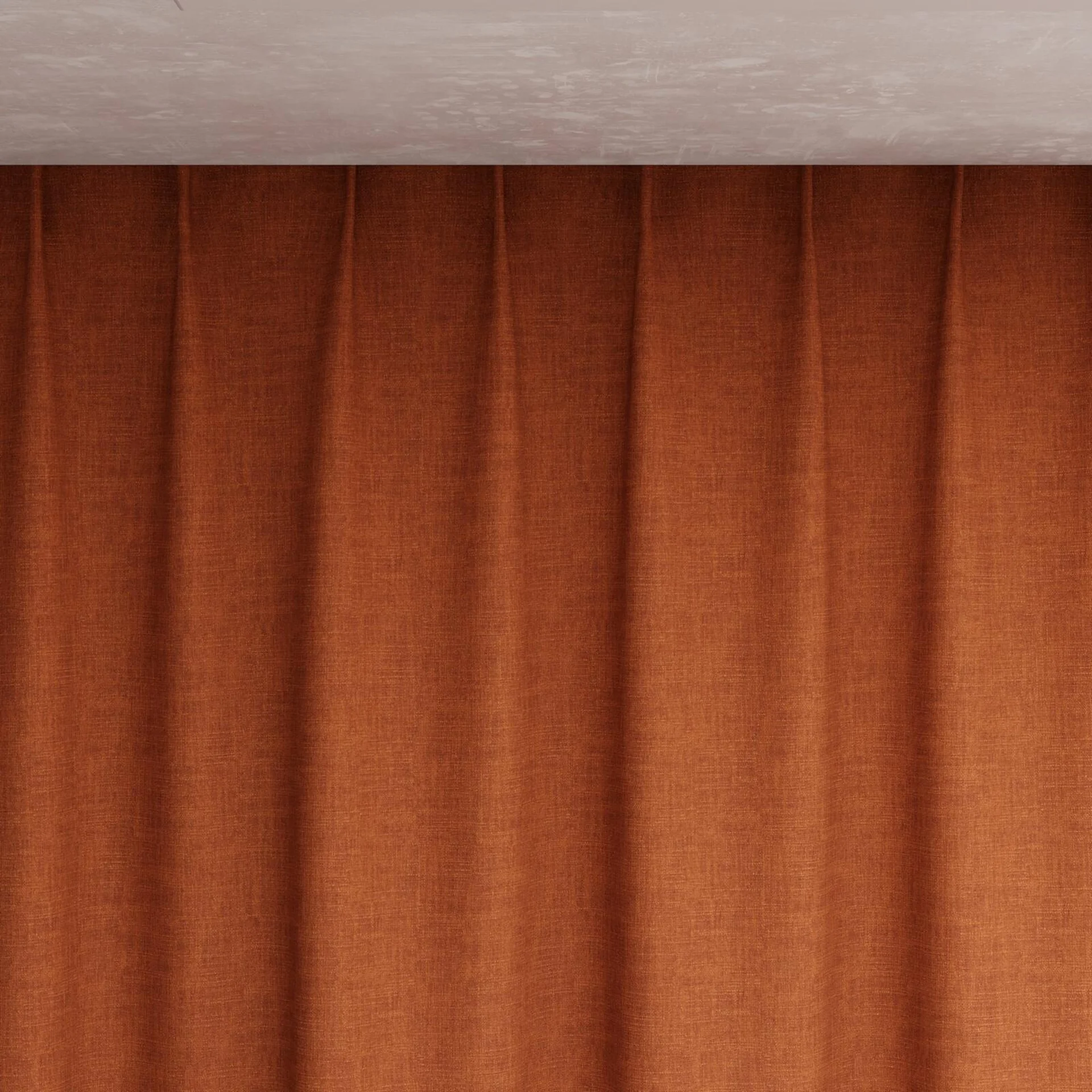 Top view of Mauritius Terra, pinch pleat