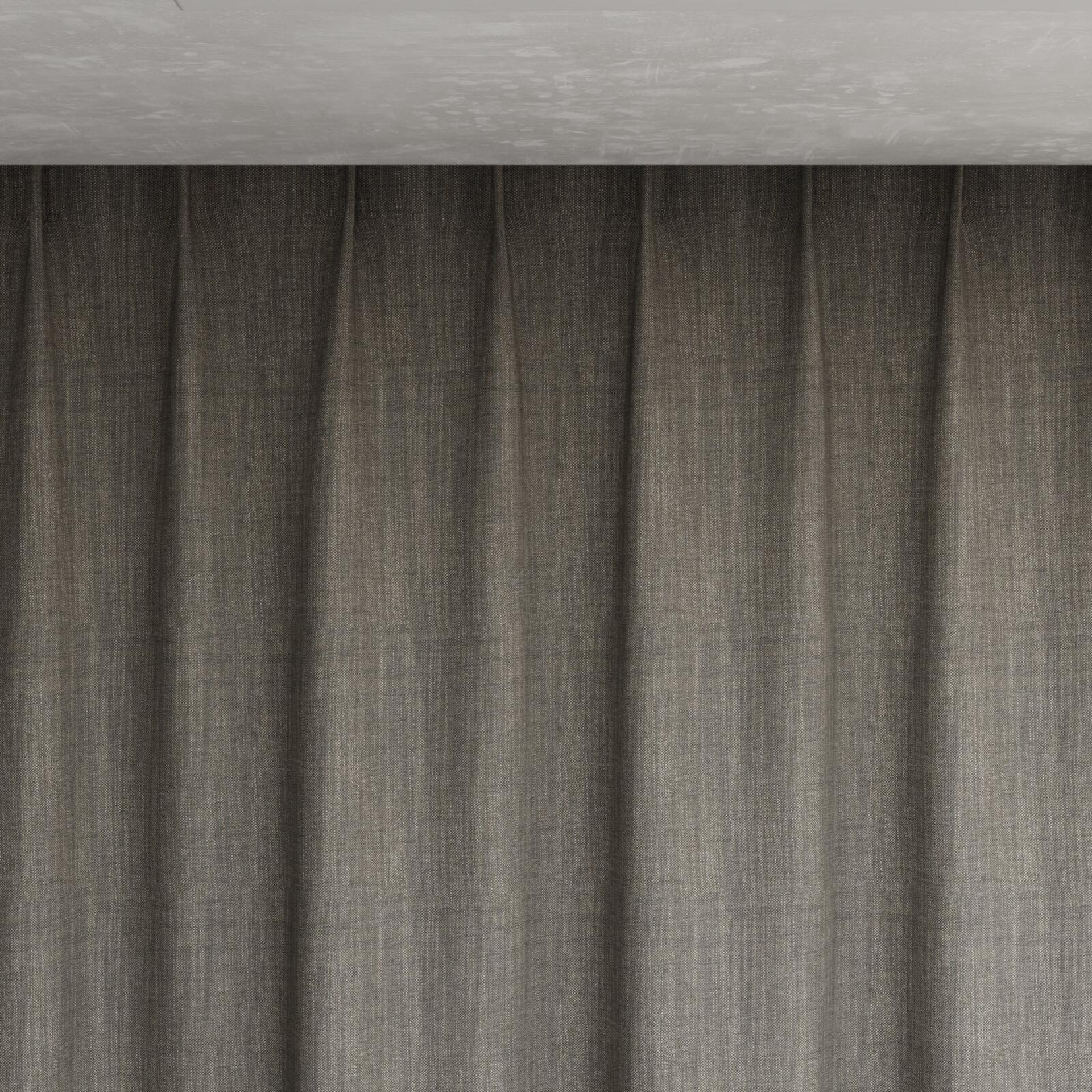 Top view of Chatham Peat, pinch pleat