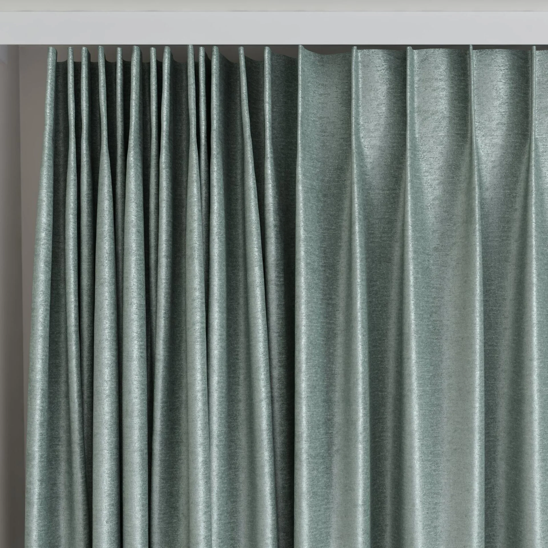Top view of Lambada Lead, on curtain rail
