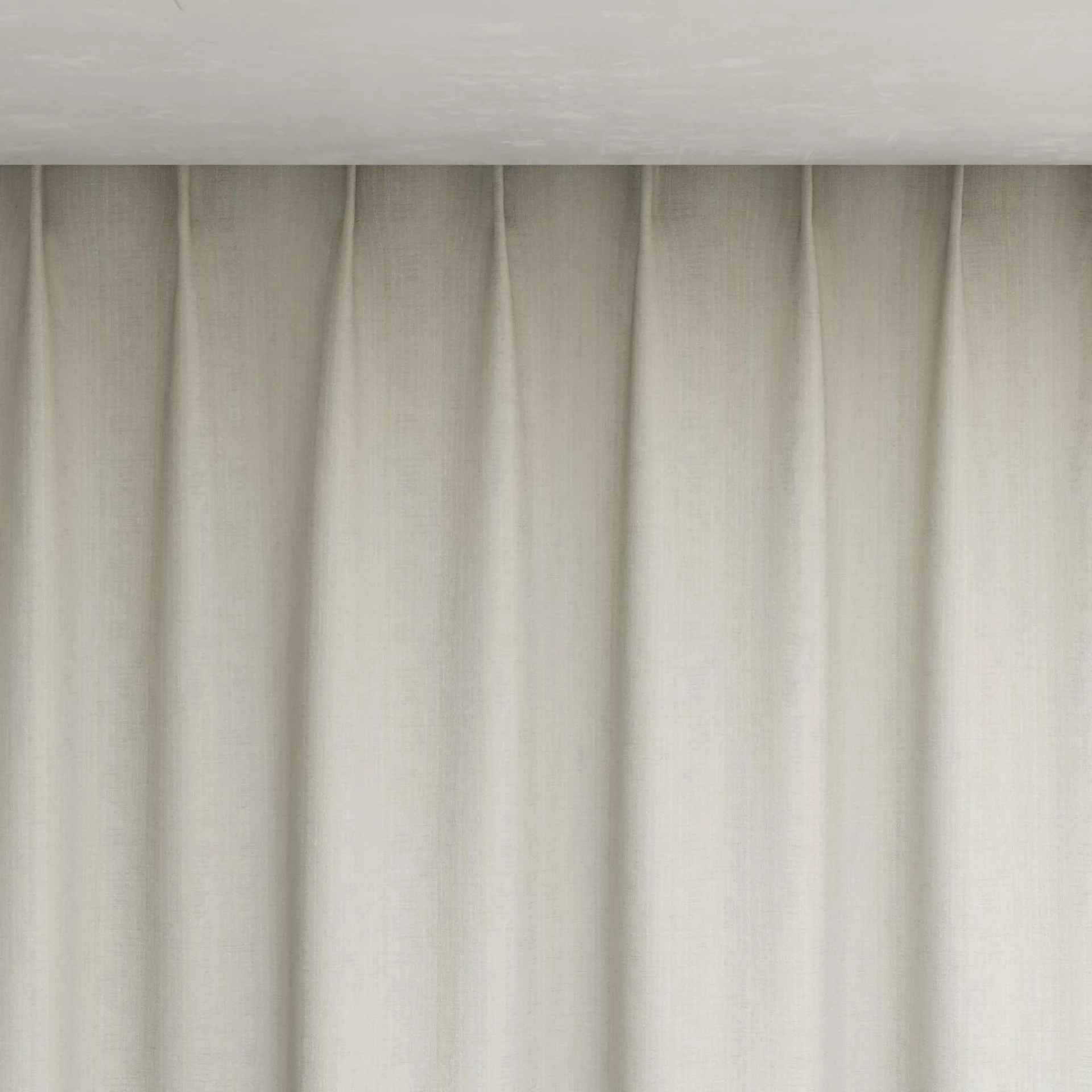 Top view of Stripia Mist, pinch pleat