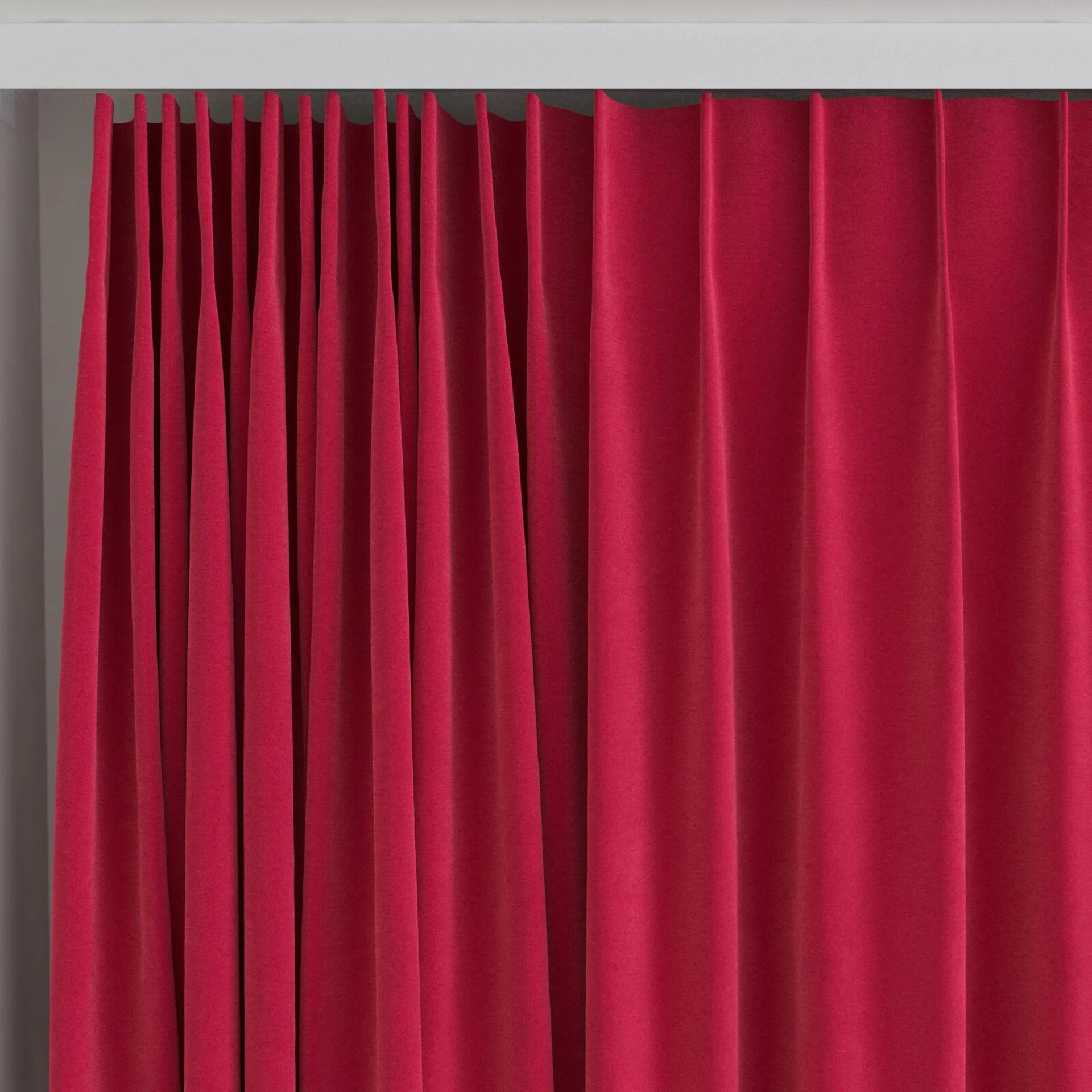 Top view of Moon Rouge, on curtain rail