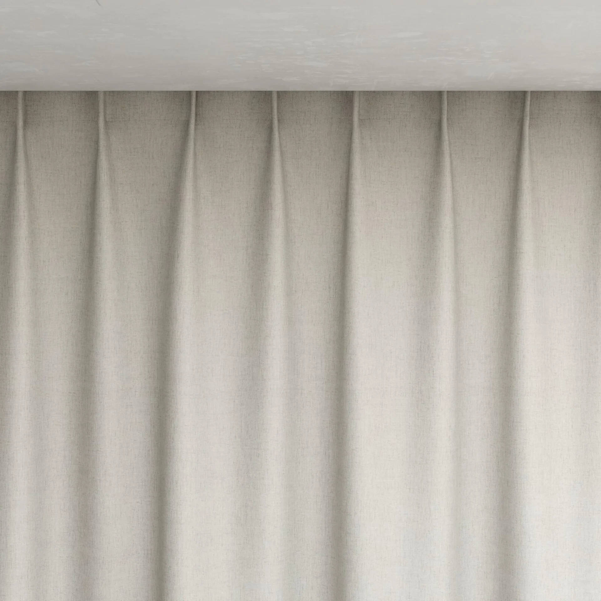 Top view of Stonewall Blackout Sand, pinch pleat